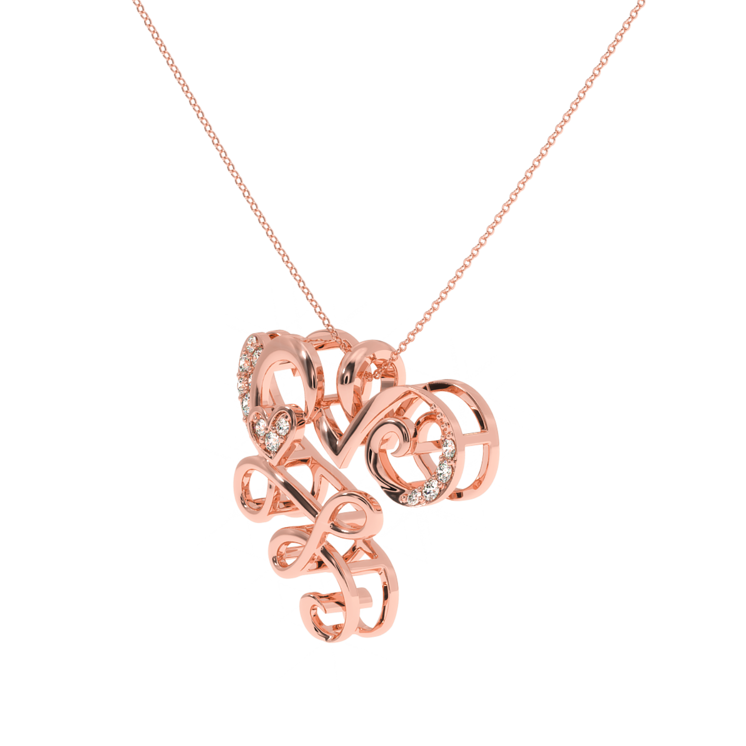 Solitairekart Romantic Valentine's Day Pendant - 0.10 Carat Lab Diamond