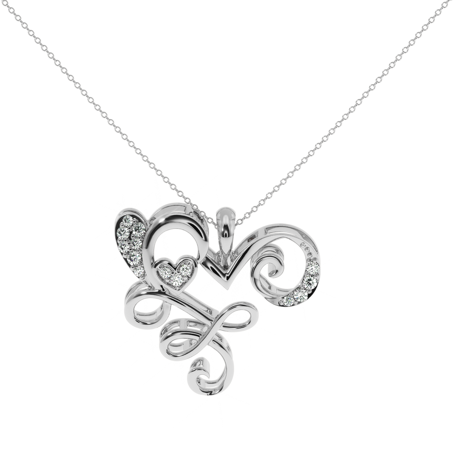 Solitairekart Romantic Valentine's Day Pendant - 0.10 Carat Lab Diamond