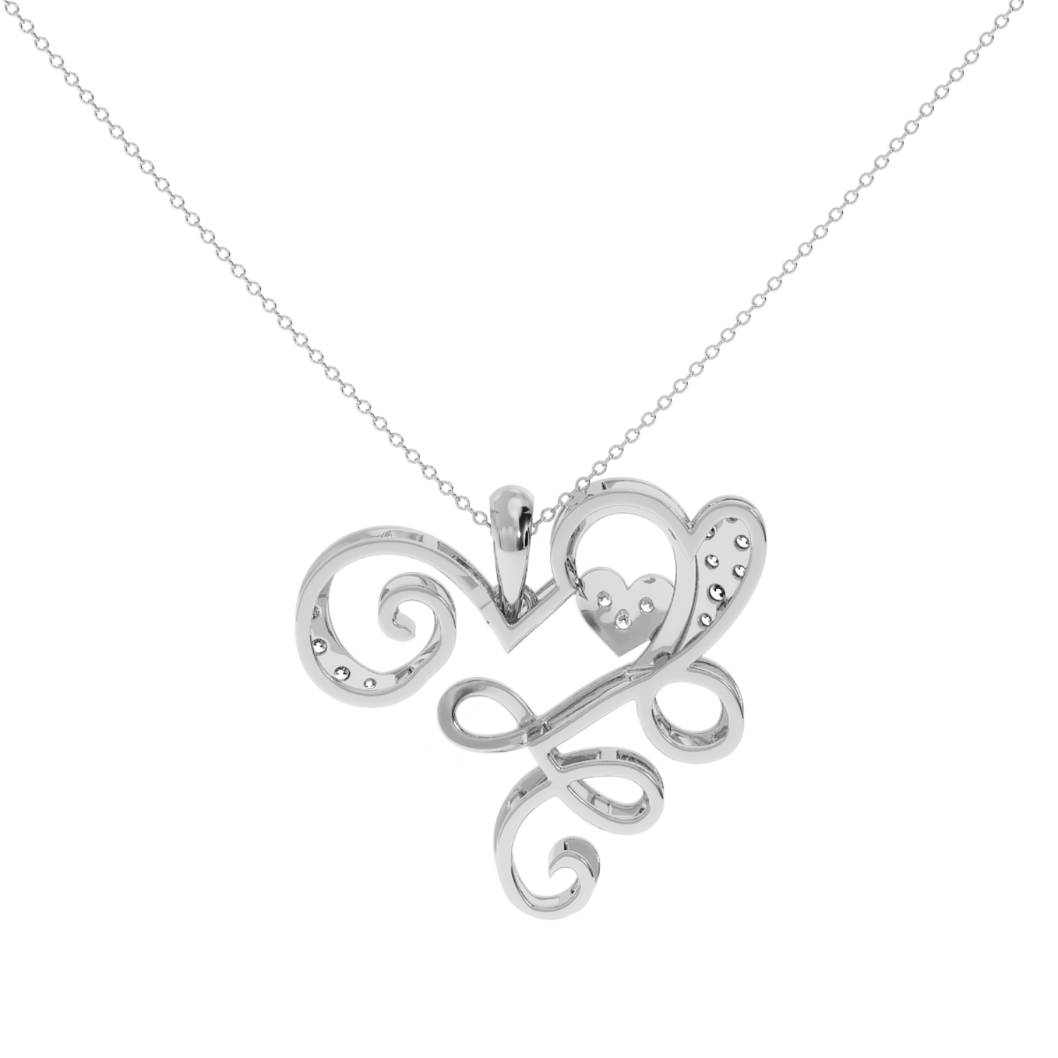 Solitairekart Romantic Valentine's Day Pendant - 0.10 Carat Lab Diamond