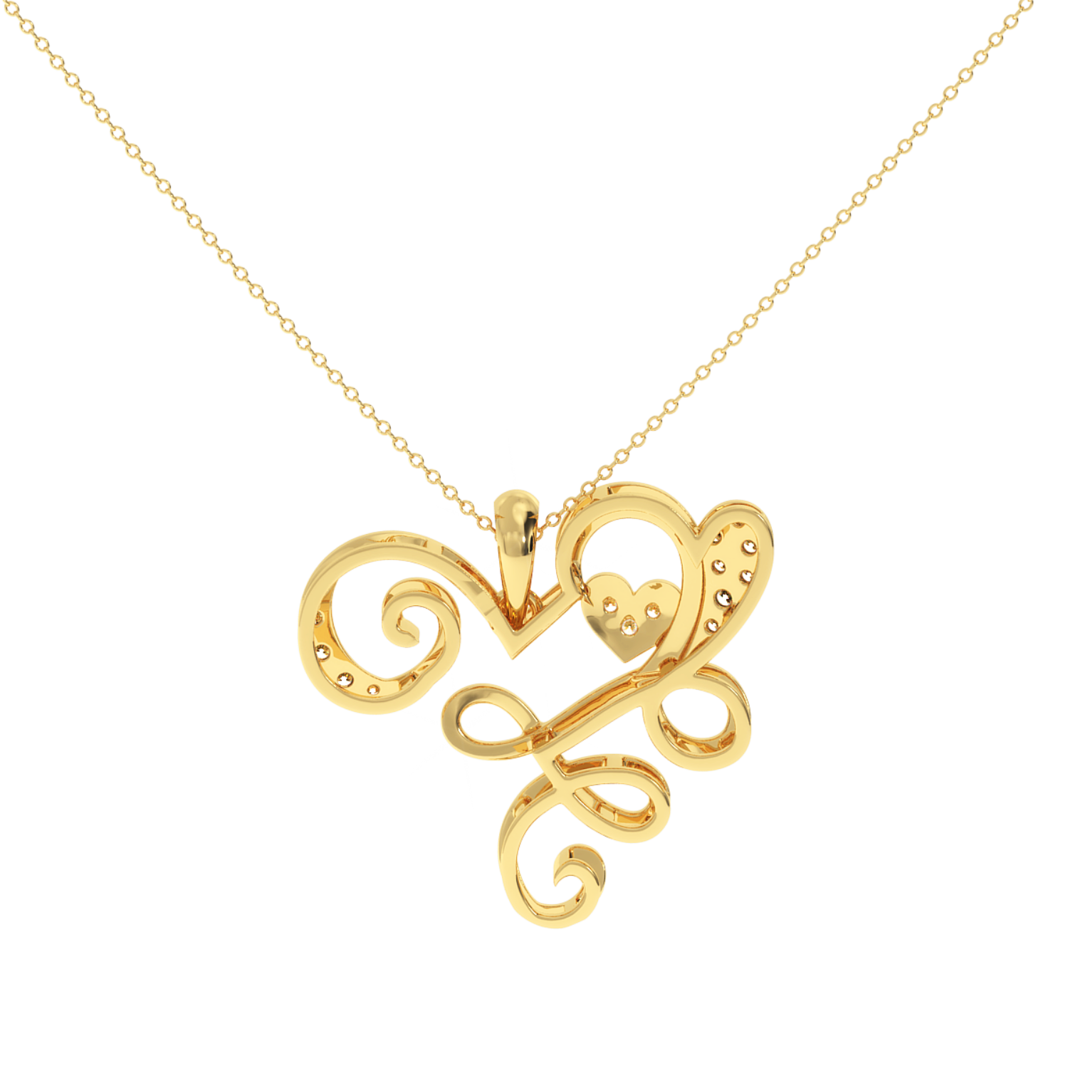 Solitairekart Romantic Valentine's Day Pendant - 0.10 Carat Lab Diamond