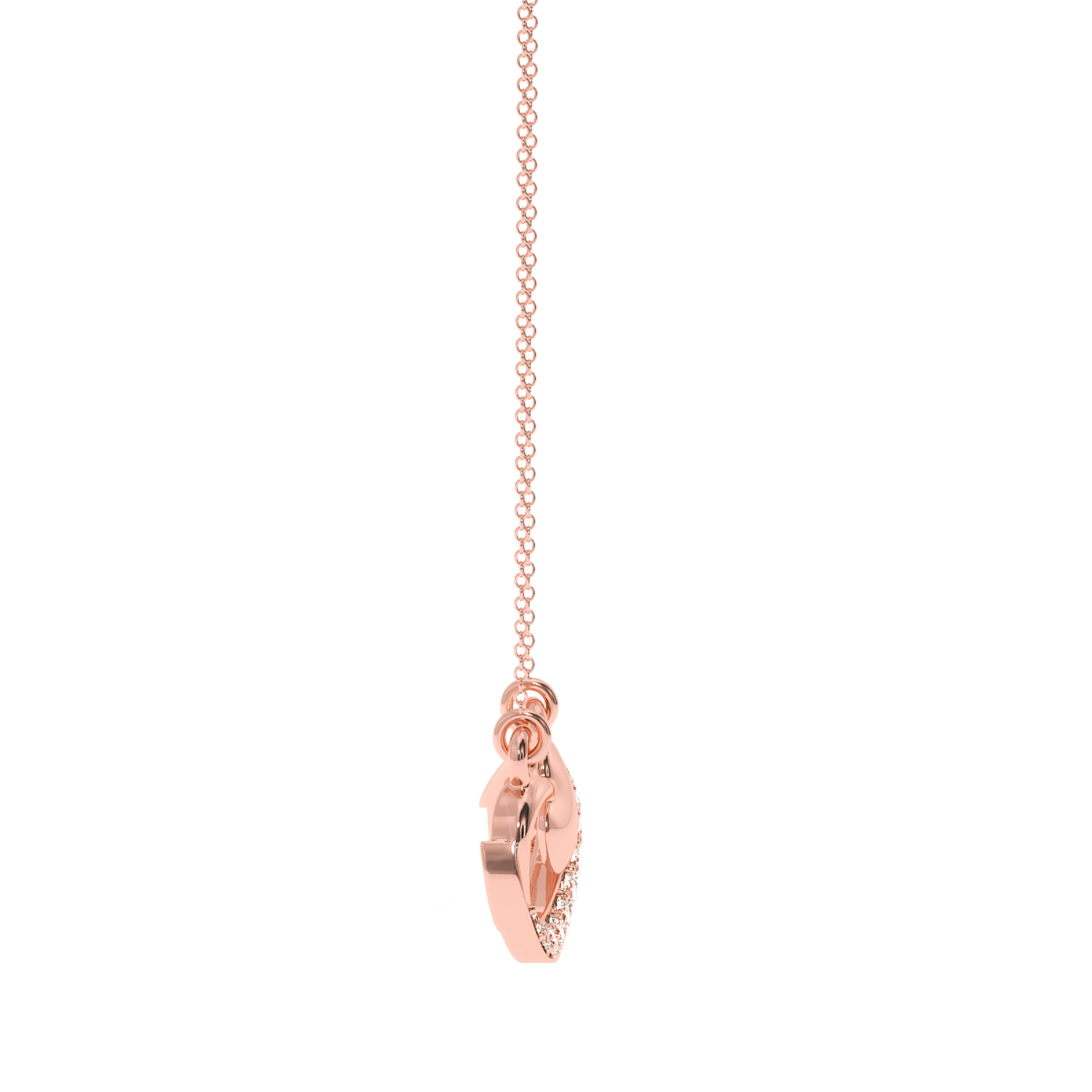 Buy Infinity Heart Diamond Pendant 0.14Ct | Solitairekart