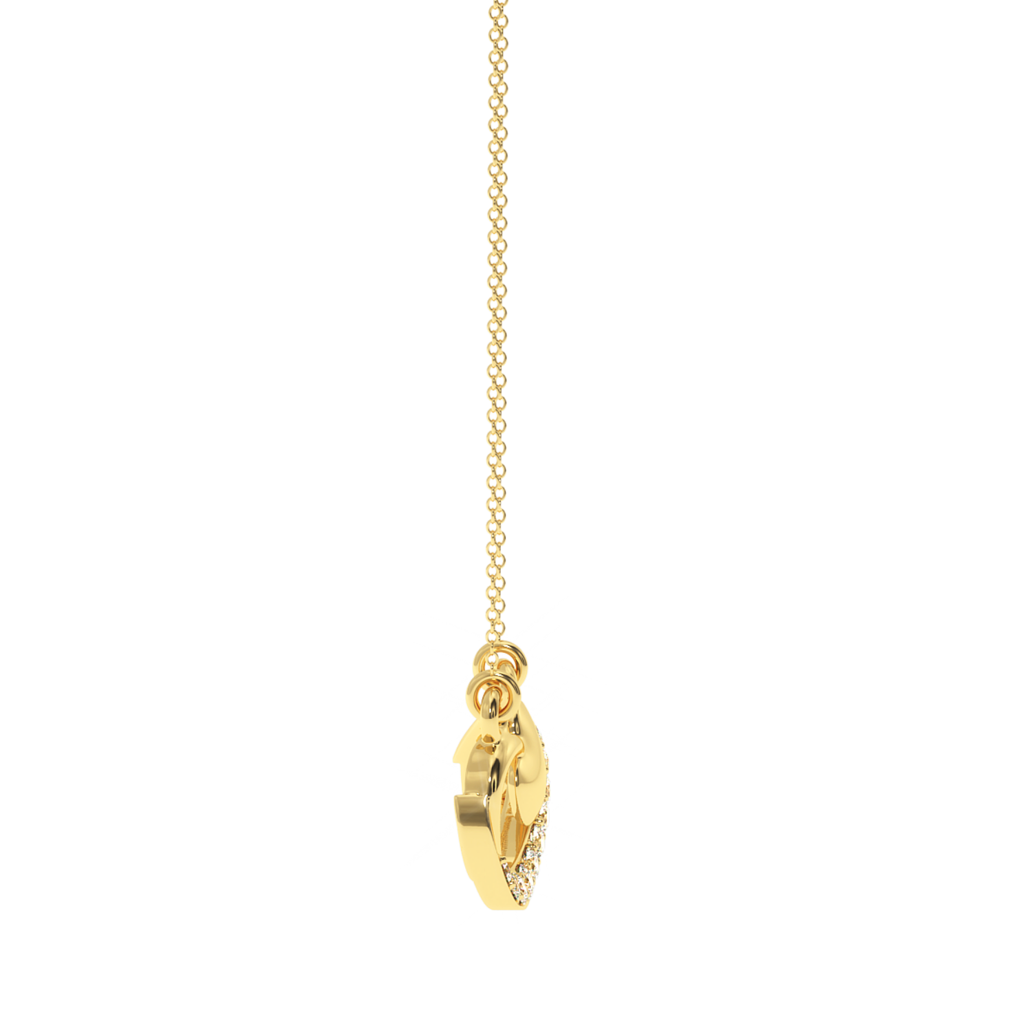 Buy Infinity Heart Diamond Pendant 0.14Ct | Solitairekart