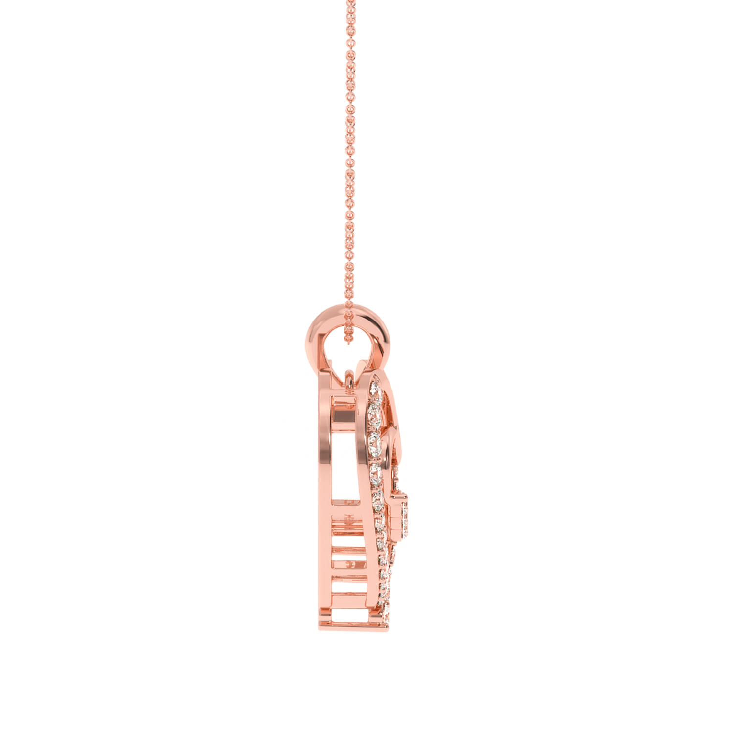 Buy Open Heart Diamond Pendant 0.29Ct | Solitairekart