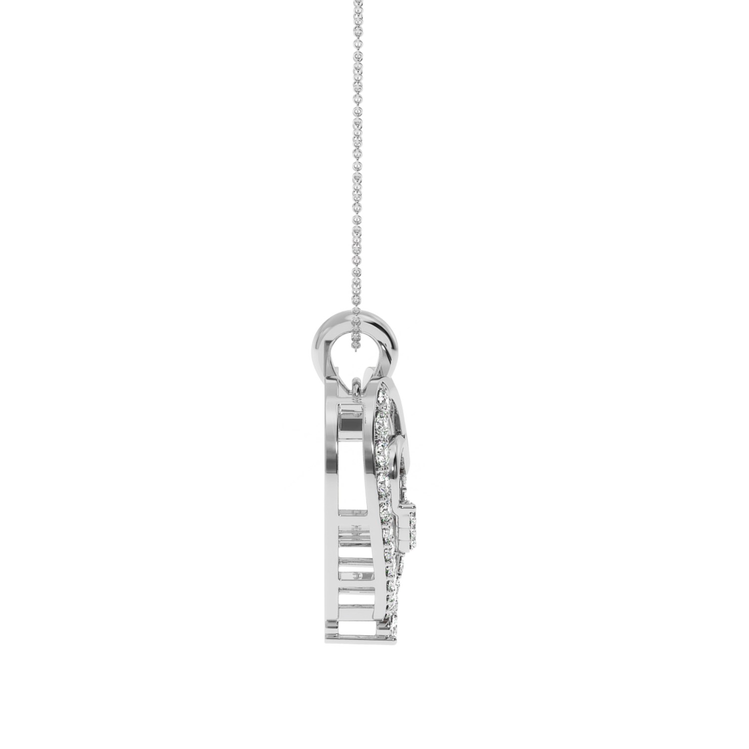 Buy Open Heart Diamond Pendant 0.29Ct | Solitairekart