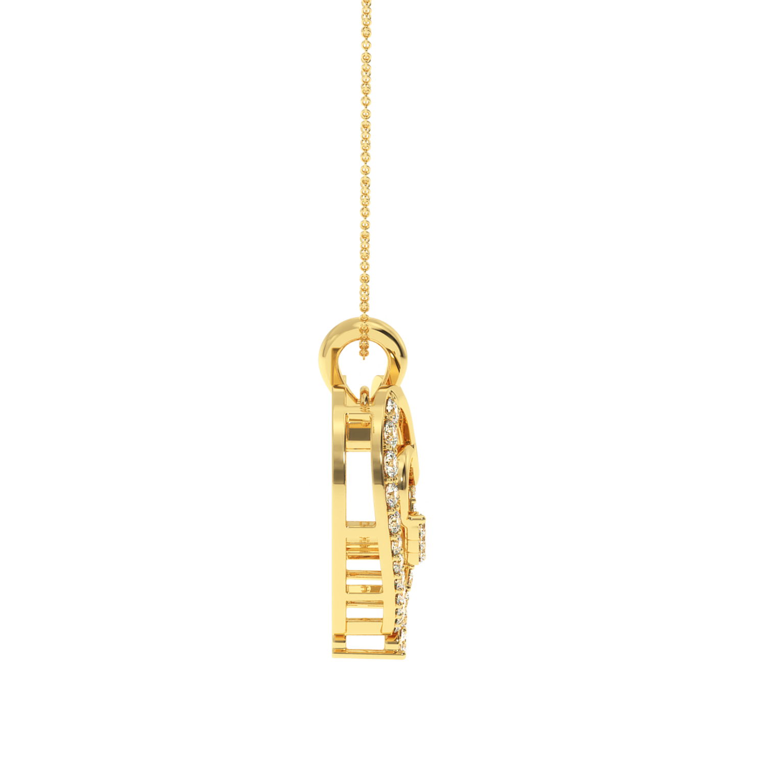 Buy Open Heart Diamond Pendant 0.29Ct | Solitairekart