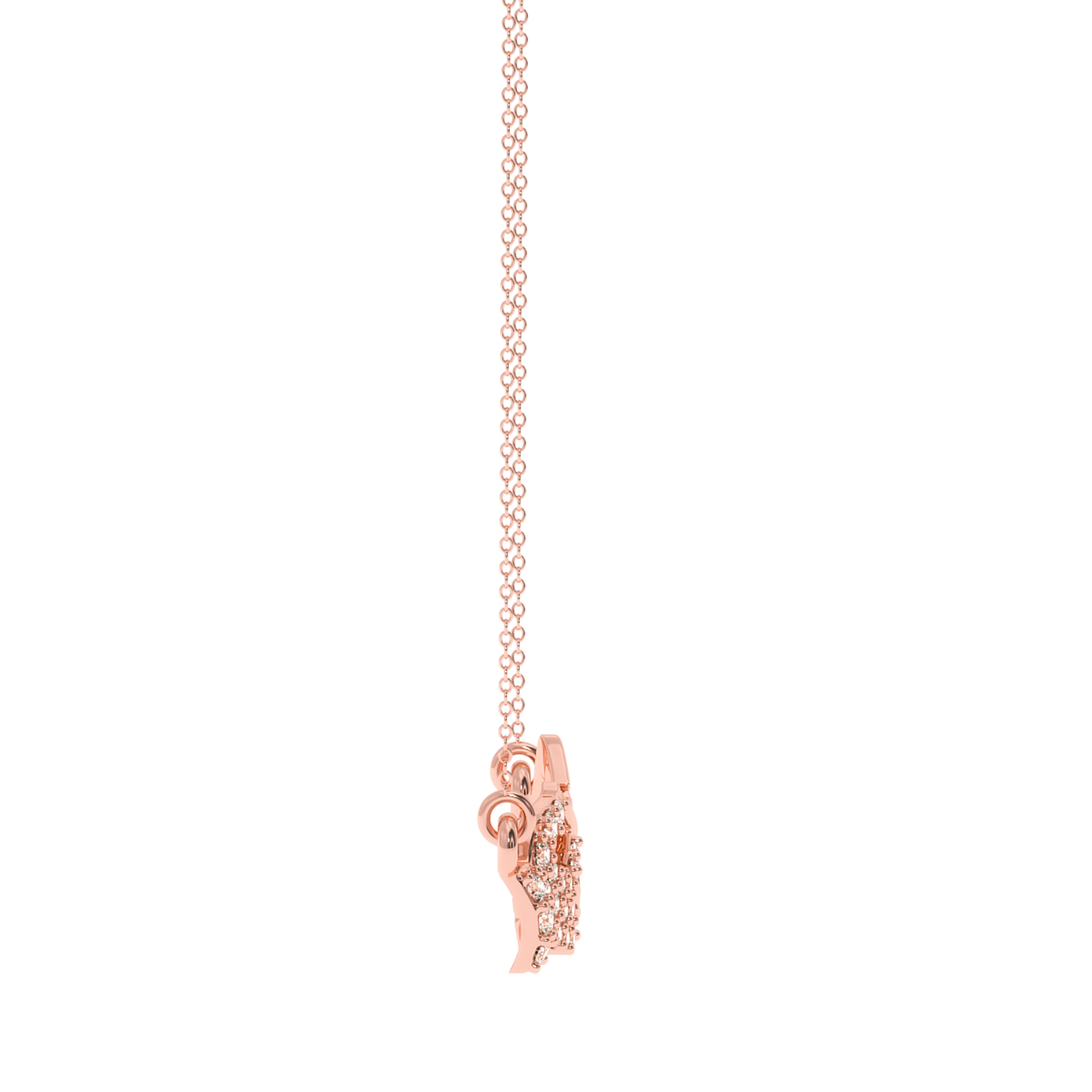 Buy Divine Touch Diamond Pendant 0.13Ct | Solitairekart