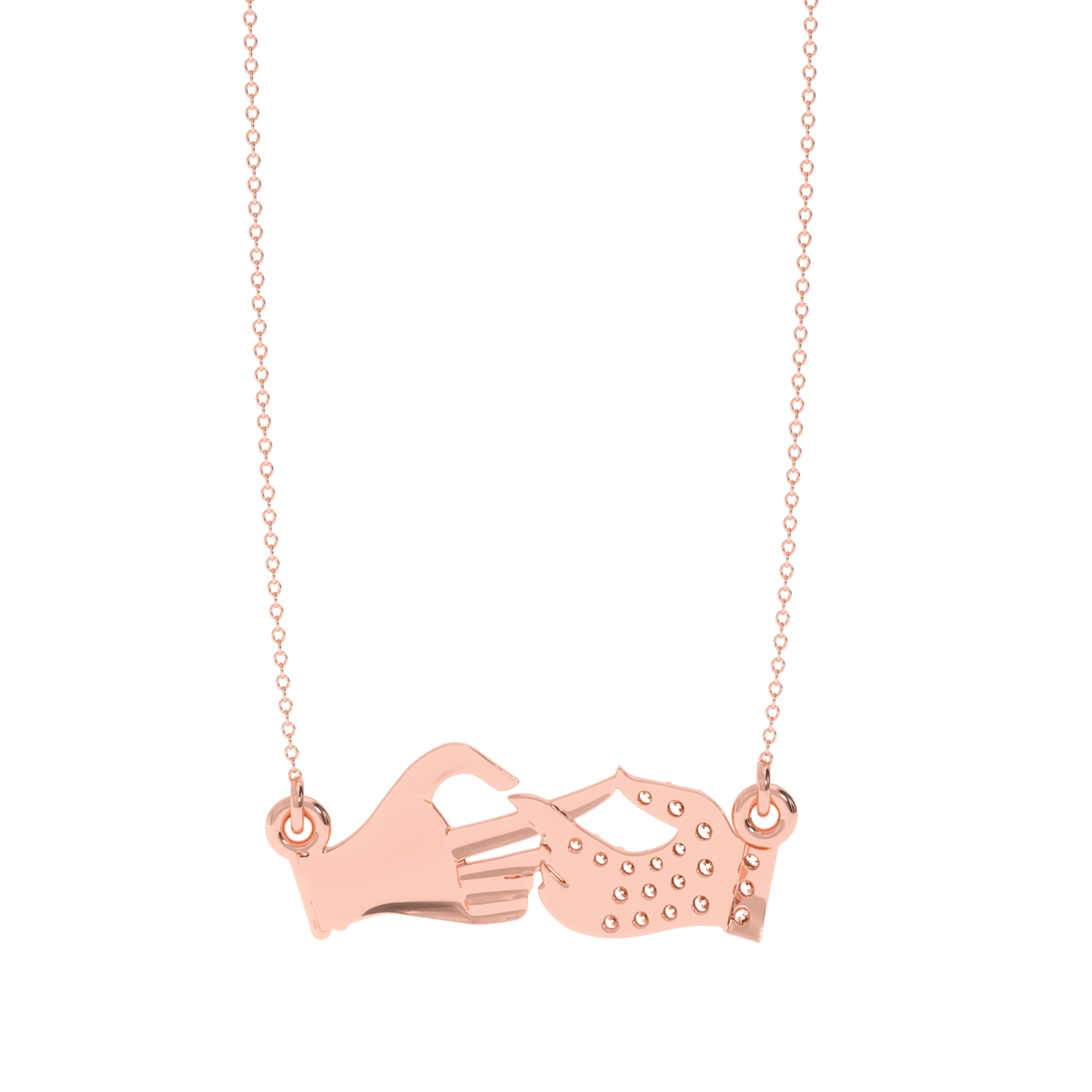 Buy Divine Touch Diamond Pendant 0.13Ct | Solitairekart