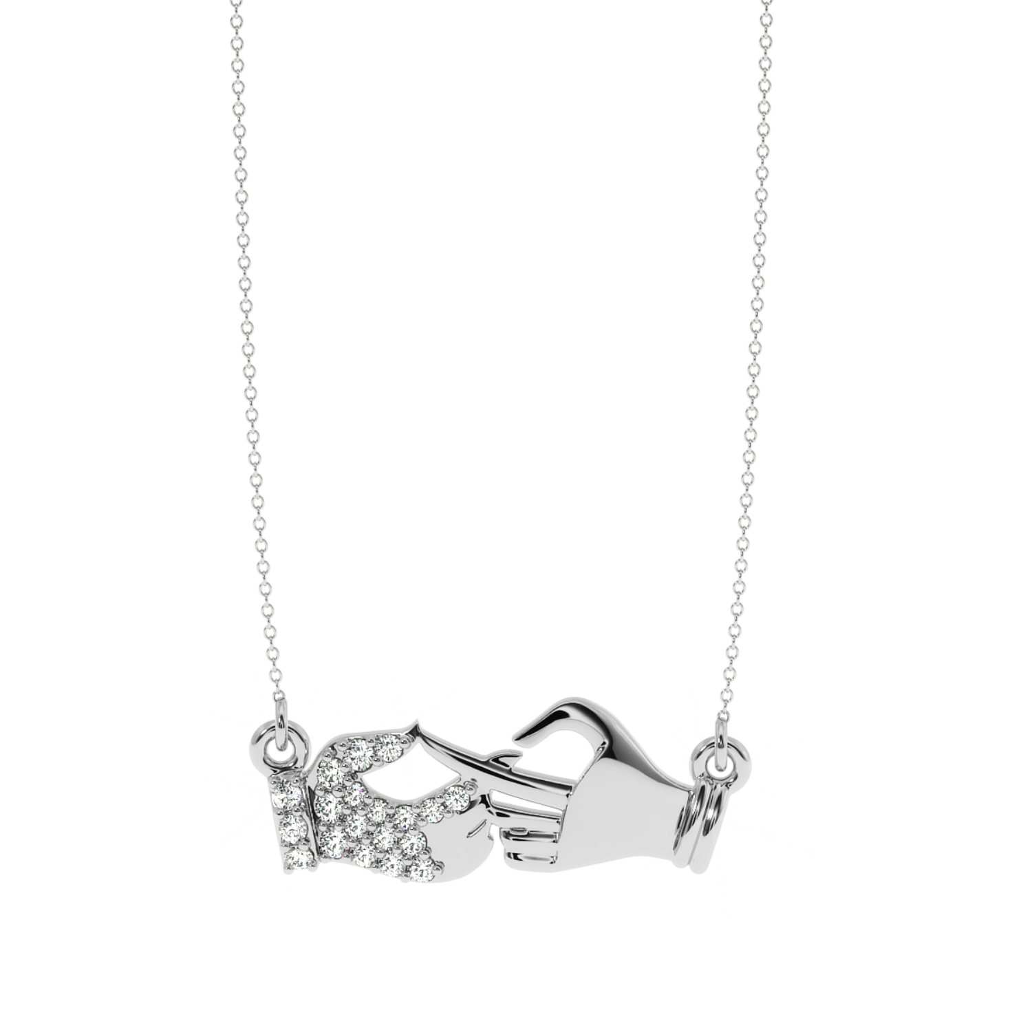 Buy Divine Touch Diamond Pendant 0.13Ct | Solitairekart