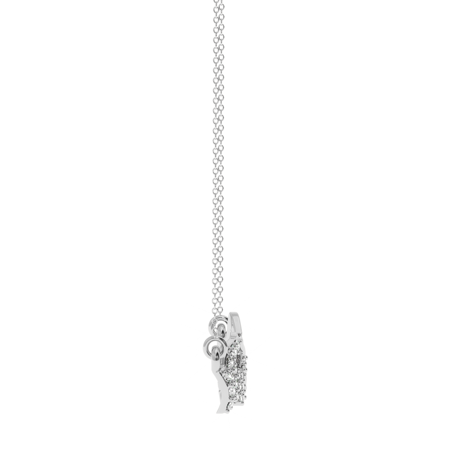 Buy Divine Touch Diamond Pendant 0.13Ct | Solitairekart