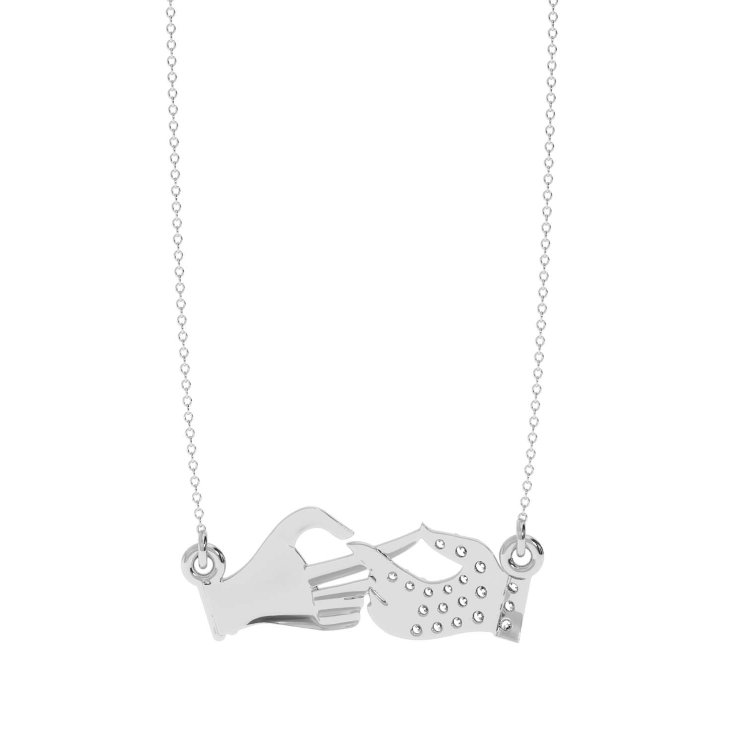 Buy Divine Touch Diamond Pendant 0.13Ct | Solitairekart