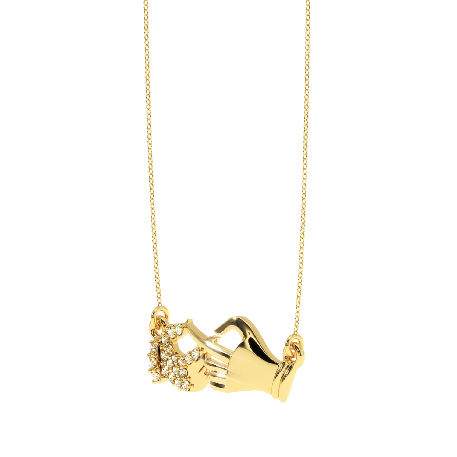 Solitairekart Divine Touch Lab Grown Diamond Pendant – 0.13 Carat