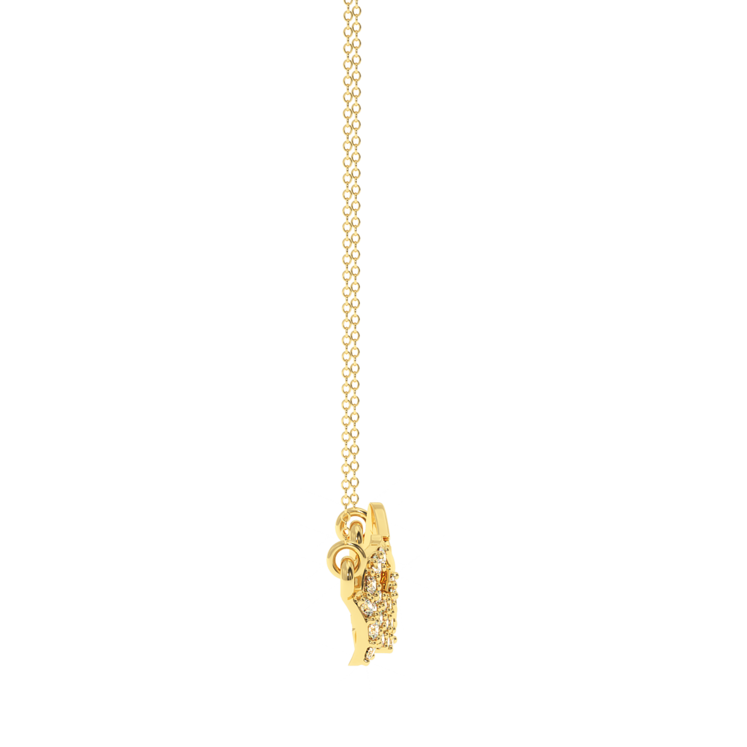 Buy Divine Touch Diamond Pendant 0.13Ct | Solitairekart