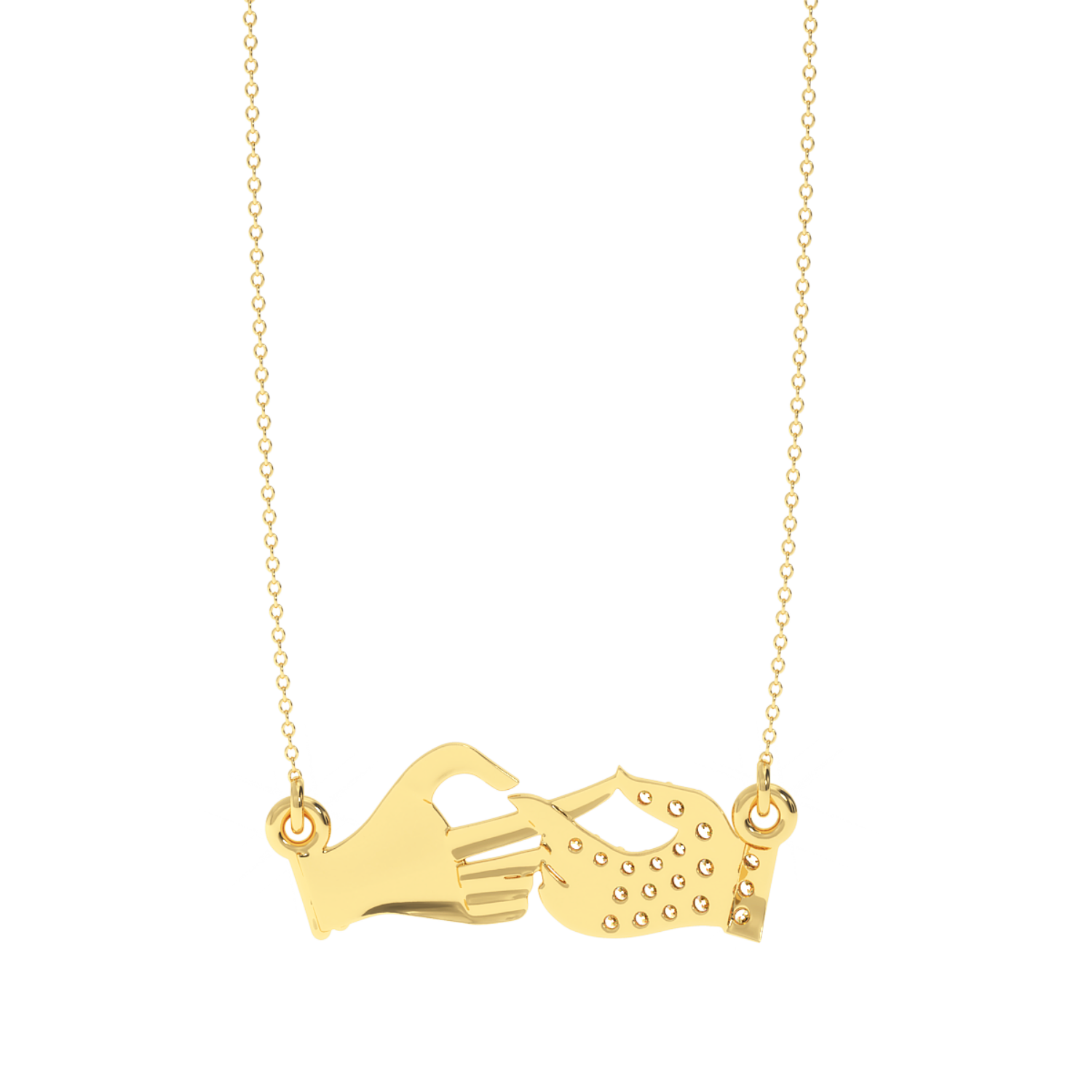 Buy Divine Touch Diamond Pendant 0.13Ct | Solitairekart