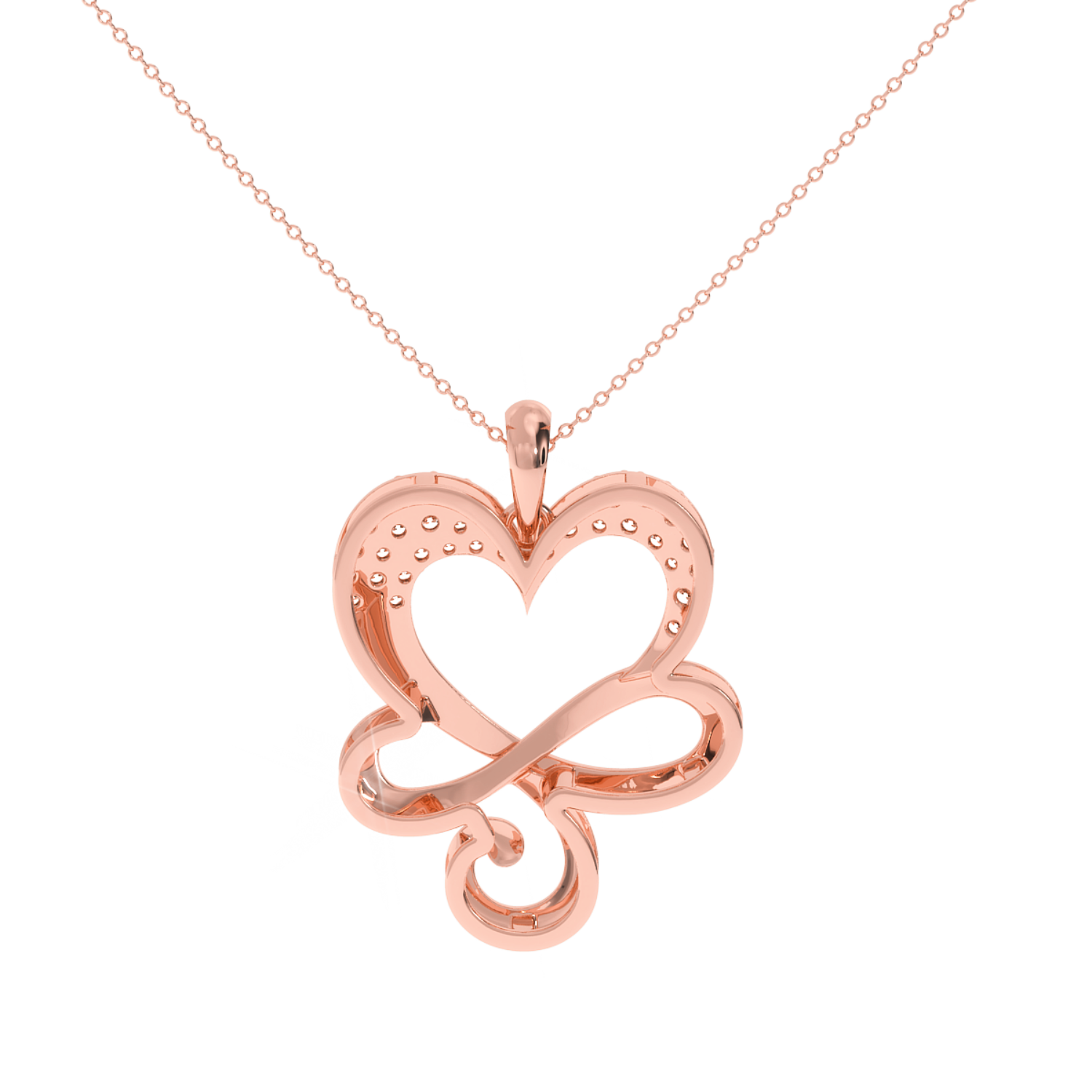 Solitairekart Stunning Dizzy Heart Pendant - 0.21 Carat Lab  Diamond