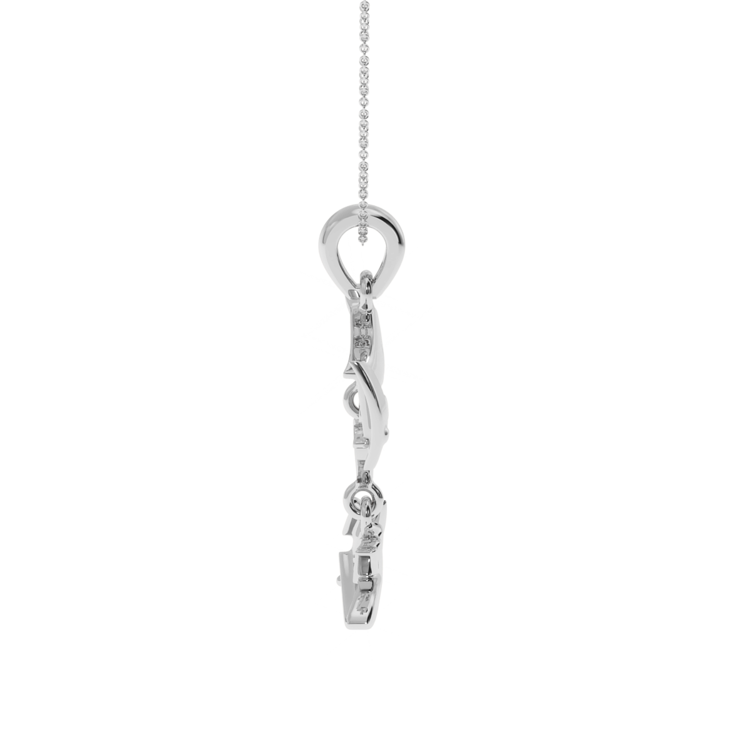 Solitairekart 0.02 Carat Hands of Love Pendant, Lab Grown Diamond