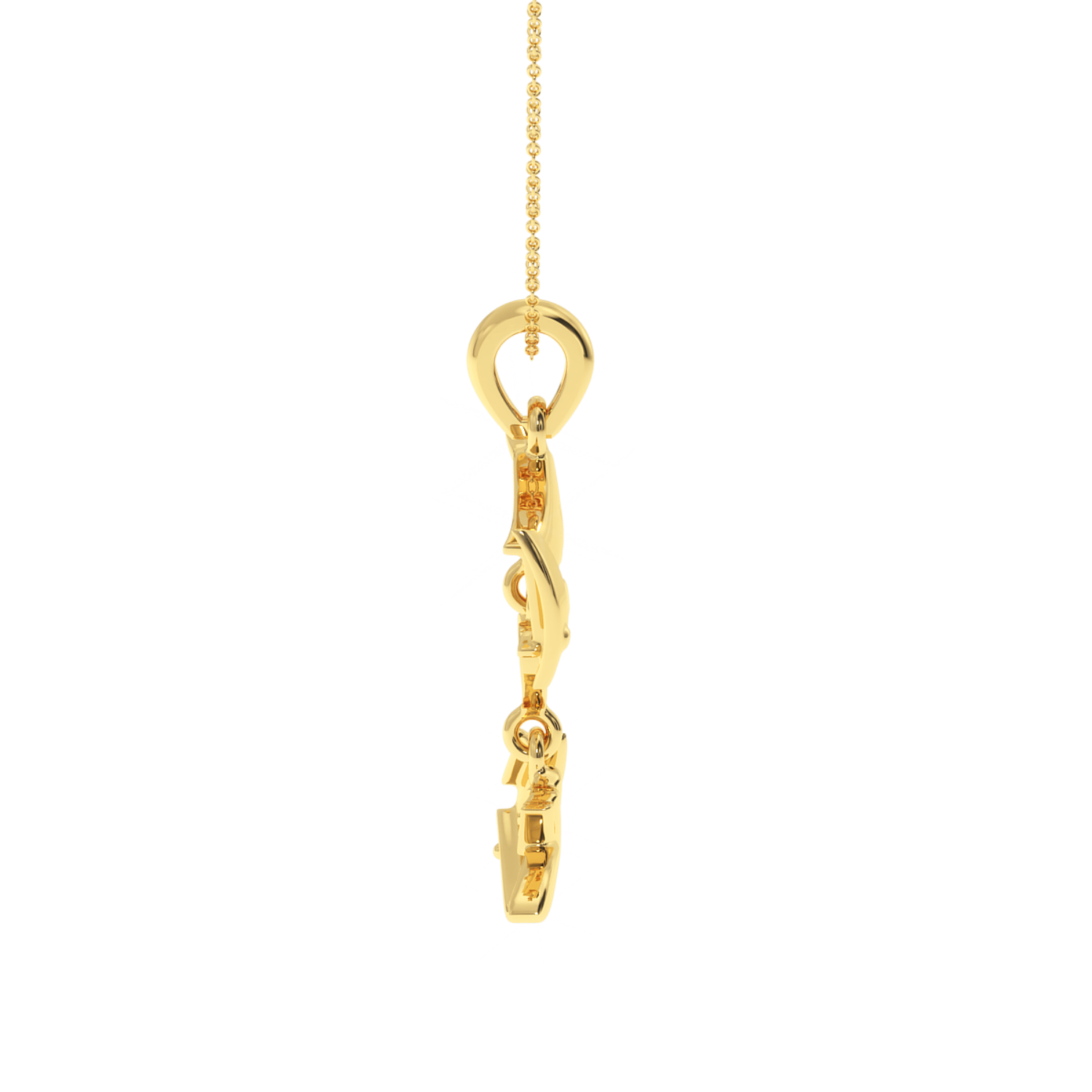Solitairekart 0.02 Carat Hands of Love Pendant, Lab Grown Diamond
