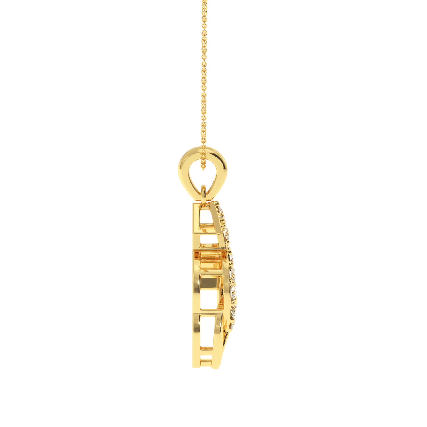 0.18ct Gender Harmony Natural Diamond Pendant SOLITAIREKART