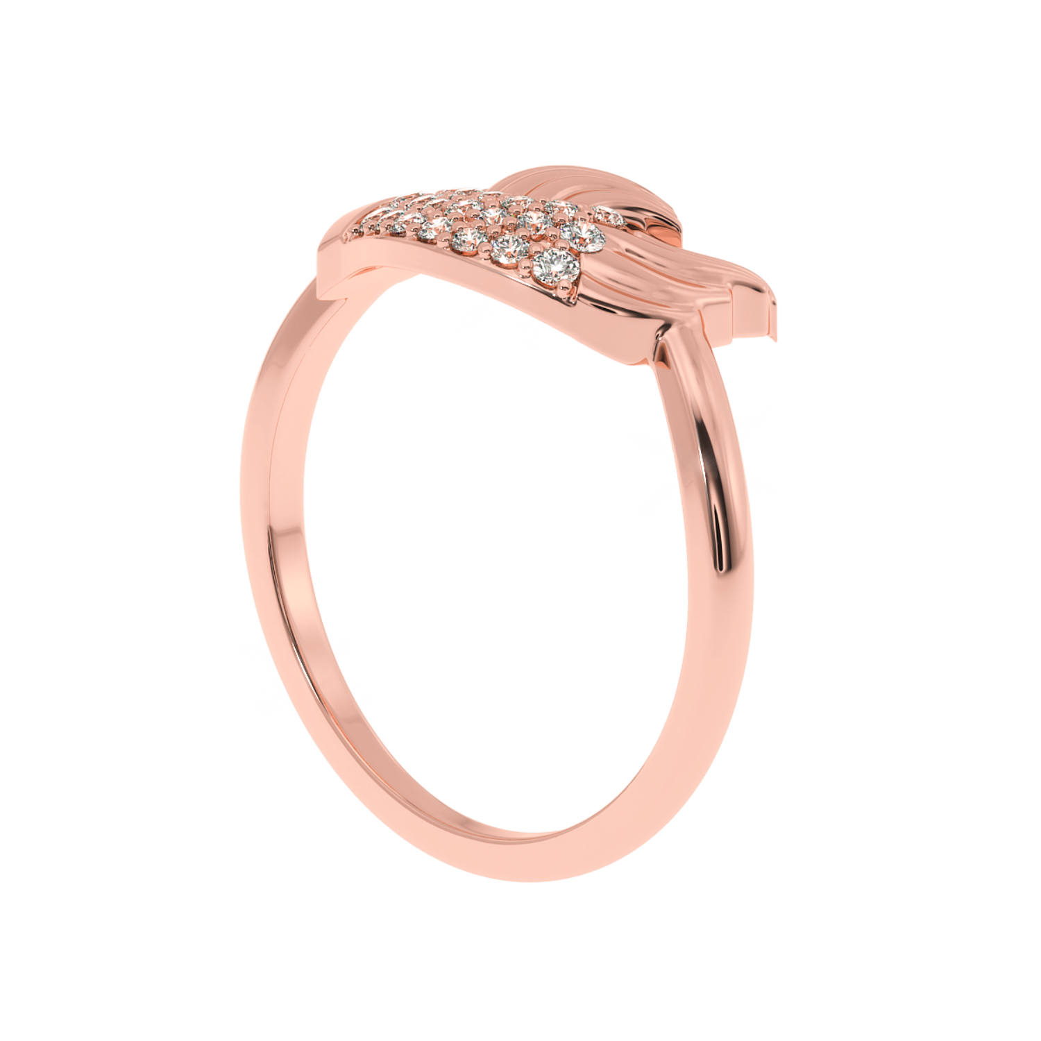 Solitairekart 0.18ct Lab Diamond Holding Hand Ring