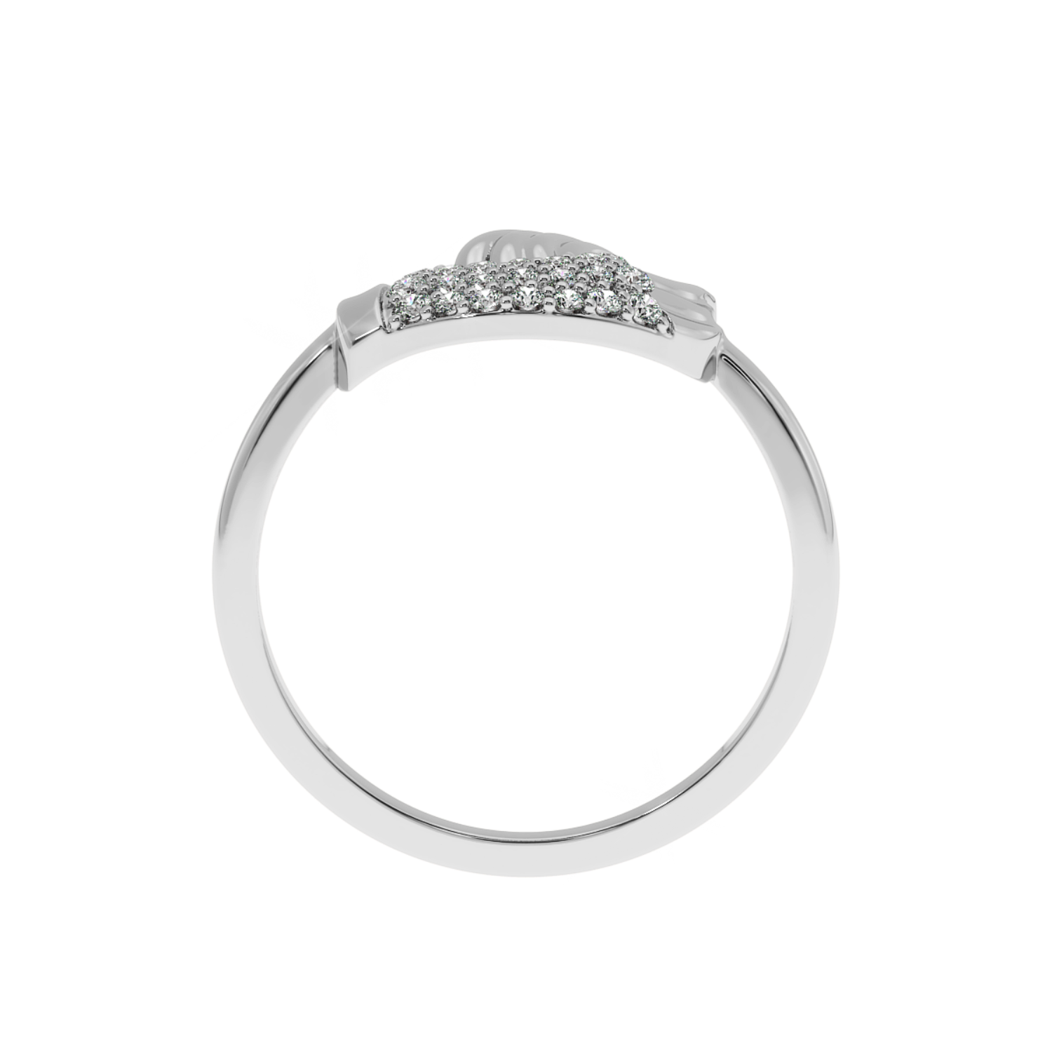 Solitairekart 0.18ct Lab Diamond Holding Hand Ring