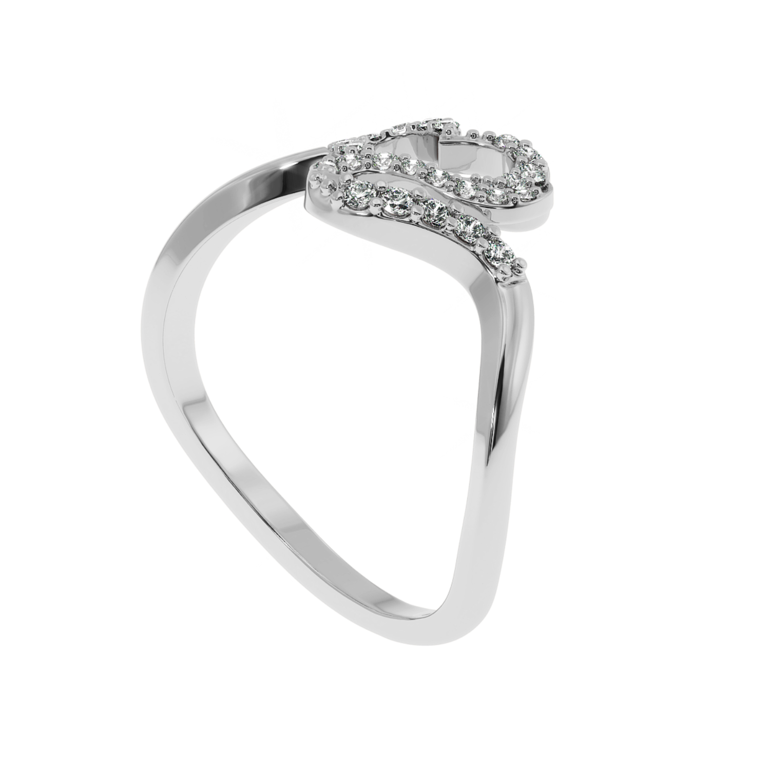 Infinity Heart Diamond Ring Natural Diamond| SOLITAIREKART