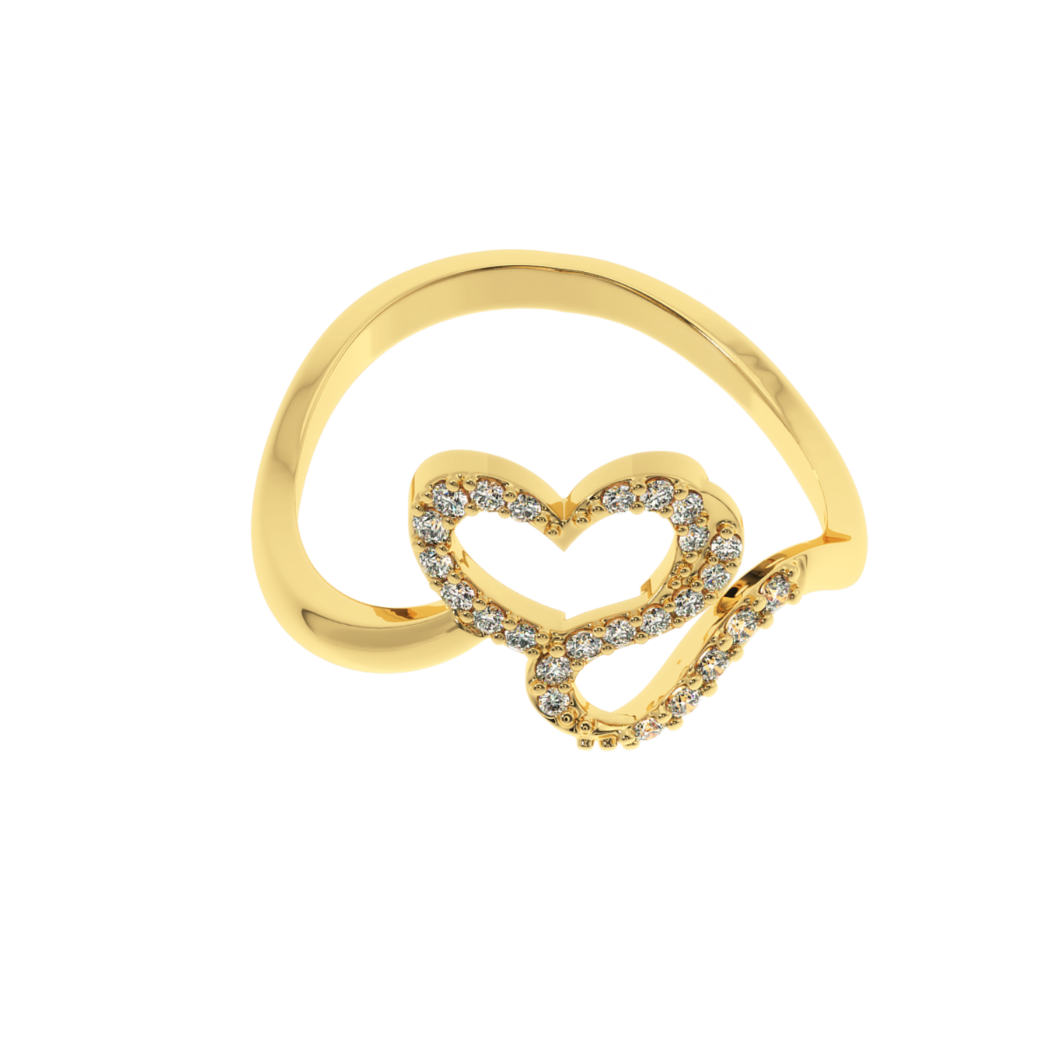 Infinity Heart Diamond Ring Natural Diamond| SOLITAIREKART