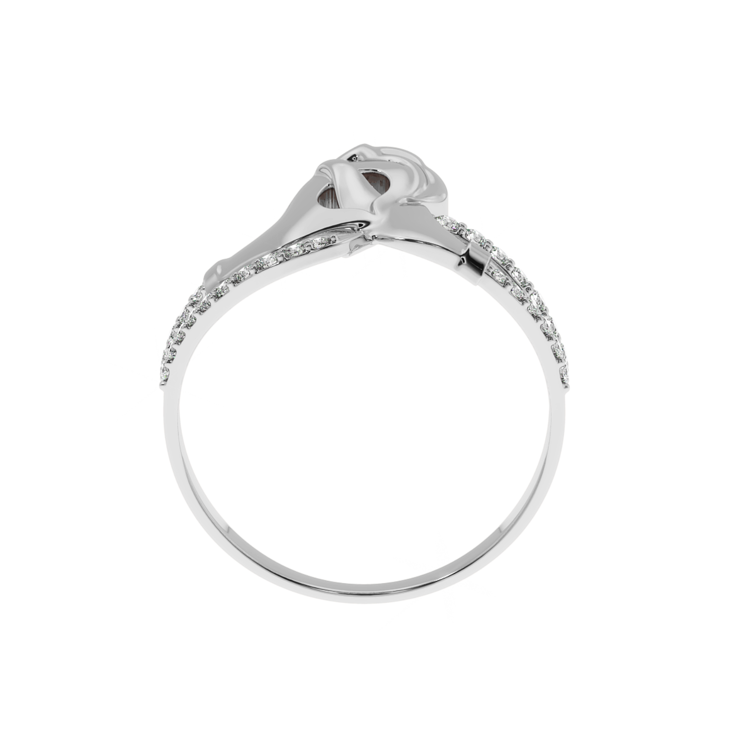 Buy 0.21Ct Holding Hand Diamond Ring | Solitairekart