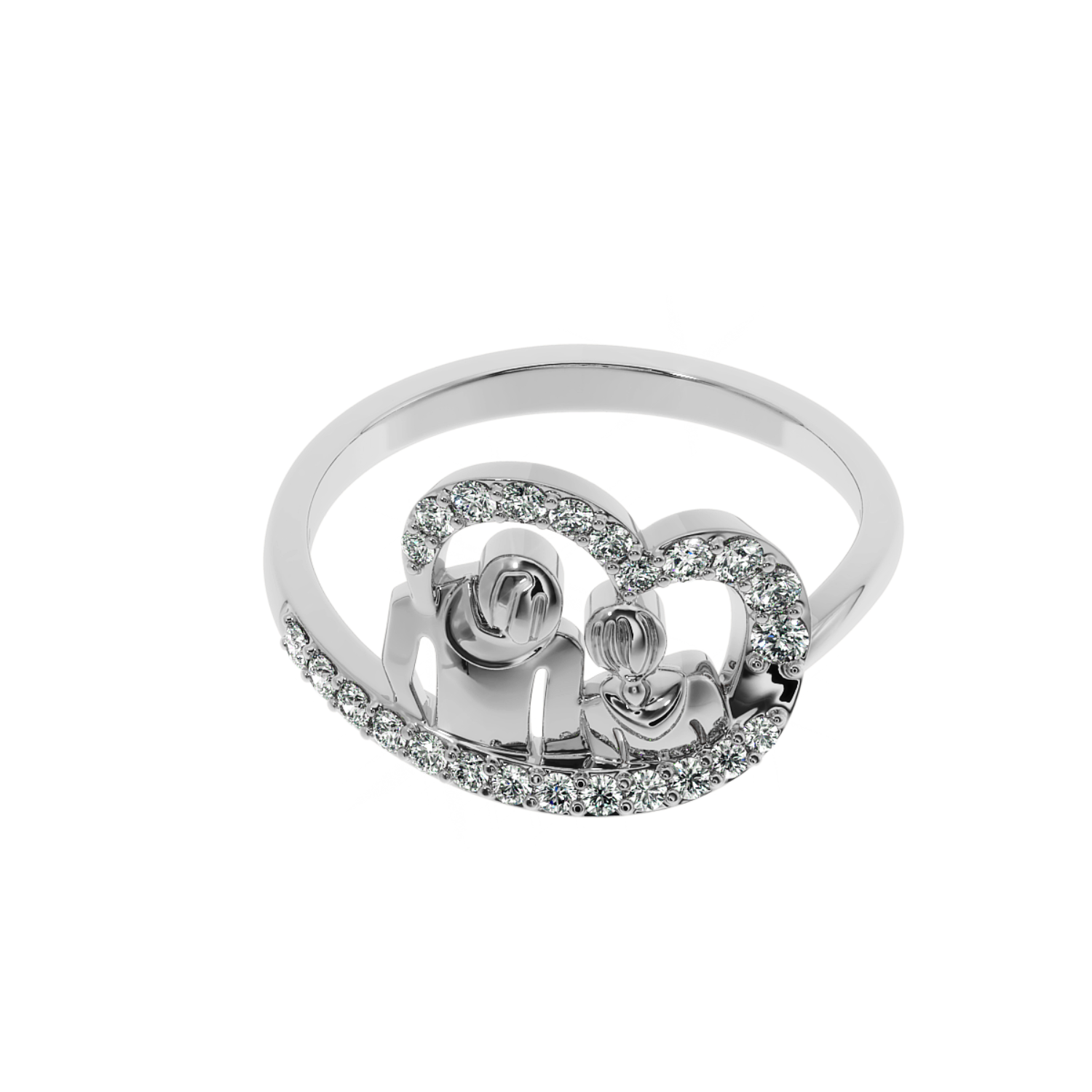 Solitairekart–Boy&Girl Ring 0.31ct Lab Grown Diamond 14K YG