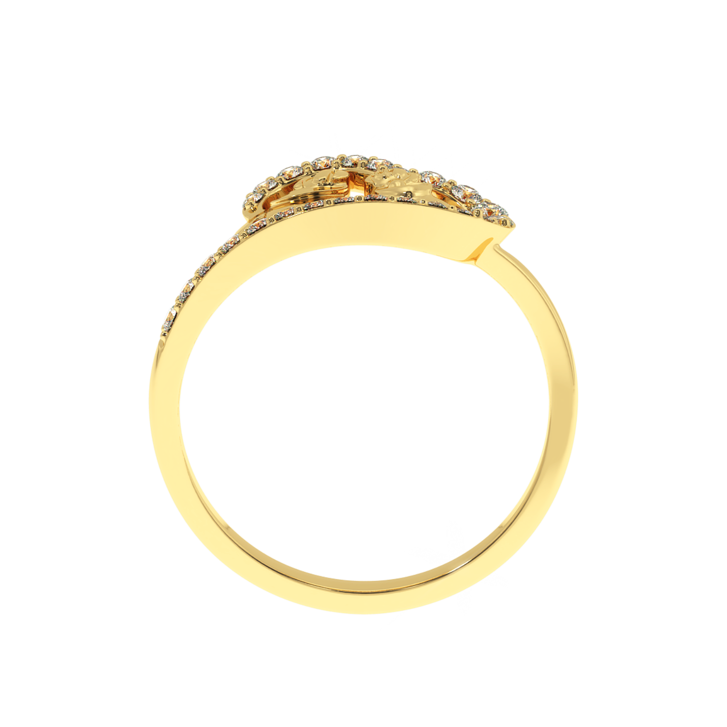 Solitairekart–Boy&Girl Ring 0.31ct Lab Grown Diamond 14K YG