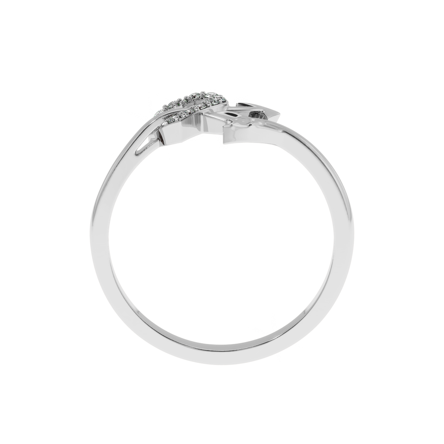 Cupid’s Arrow 0.08ct Lab Diamond Ring 14K YG HI/VS-SI