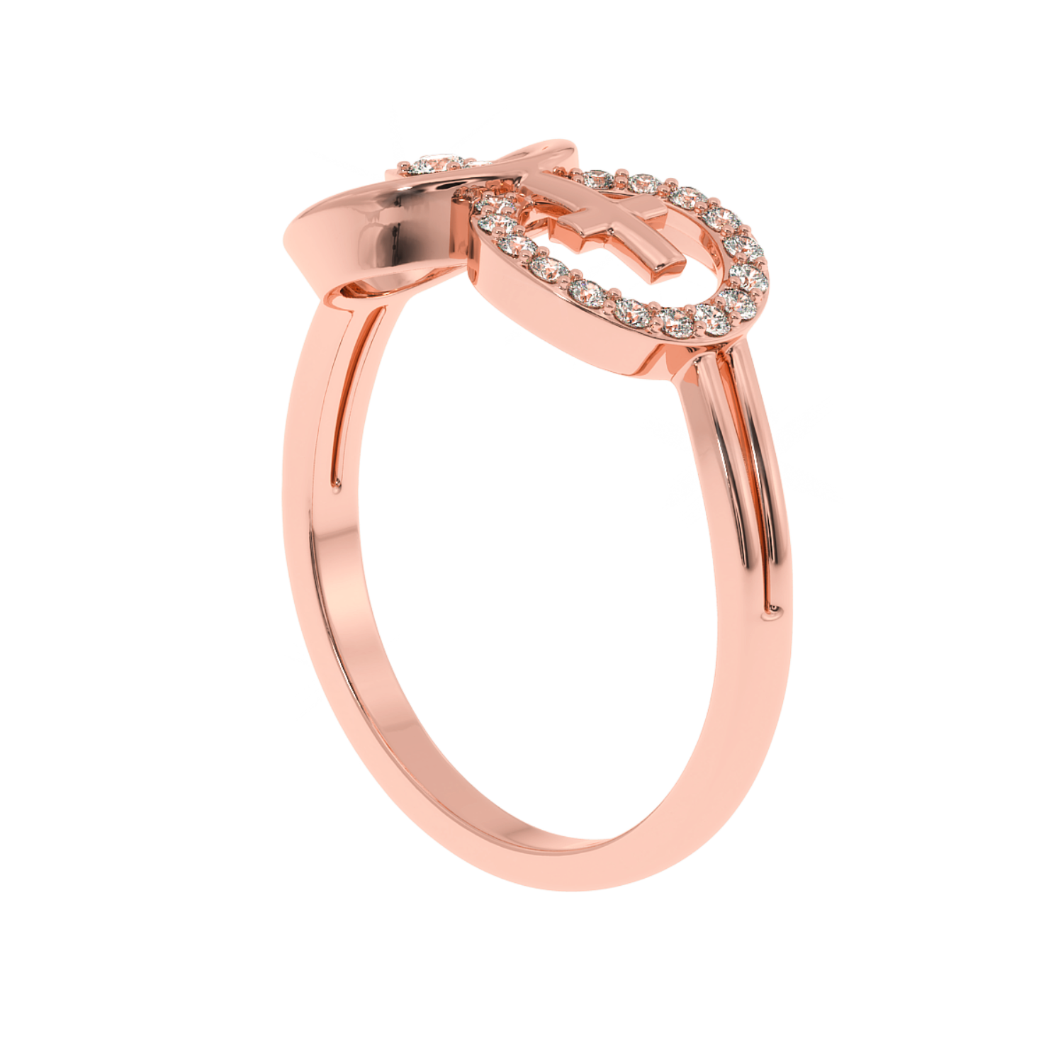 Solitairekart 0.15ct Faith & Direction Lab Diamond Ring