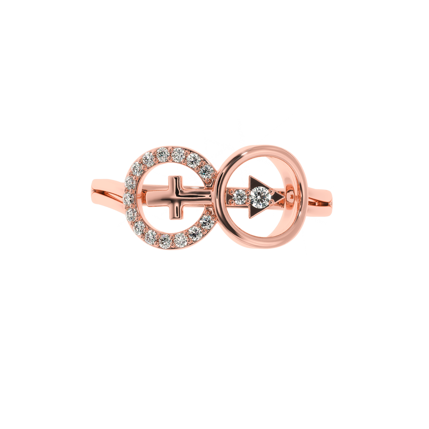 Solitairekart 0.15ct Faith & Direction Lab Diamond Ring