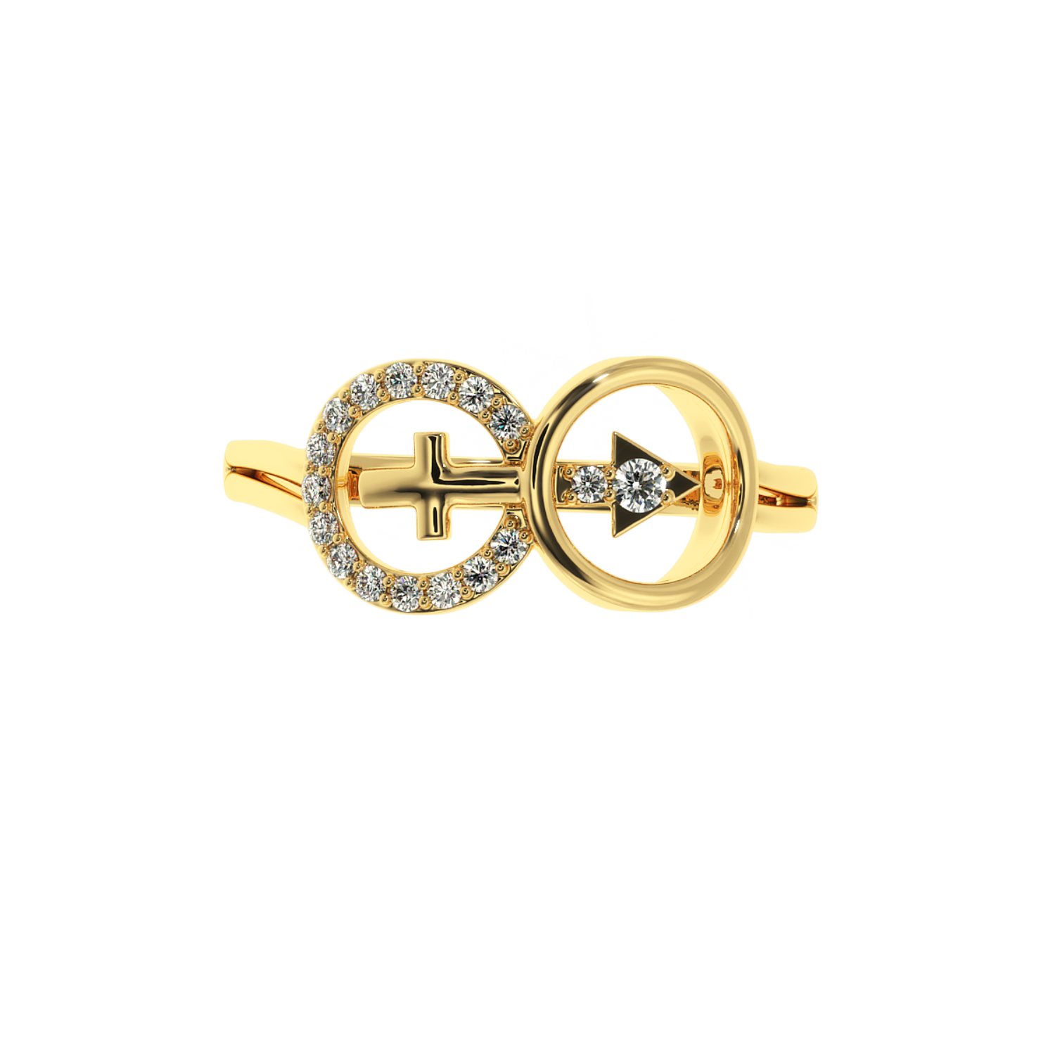 Solitairekart 0.15ct Faith & Direction Lab Diamond Ring