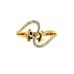 Solitairekart 0.25ct Perfect Match Puzzle Natural Diamond Ring