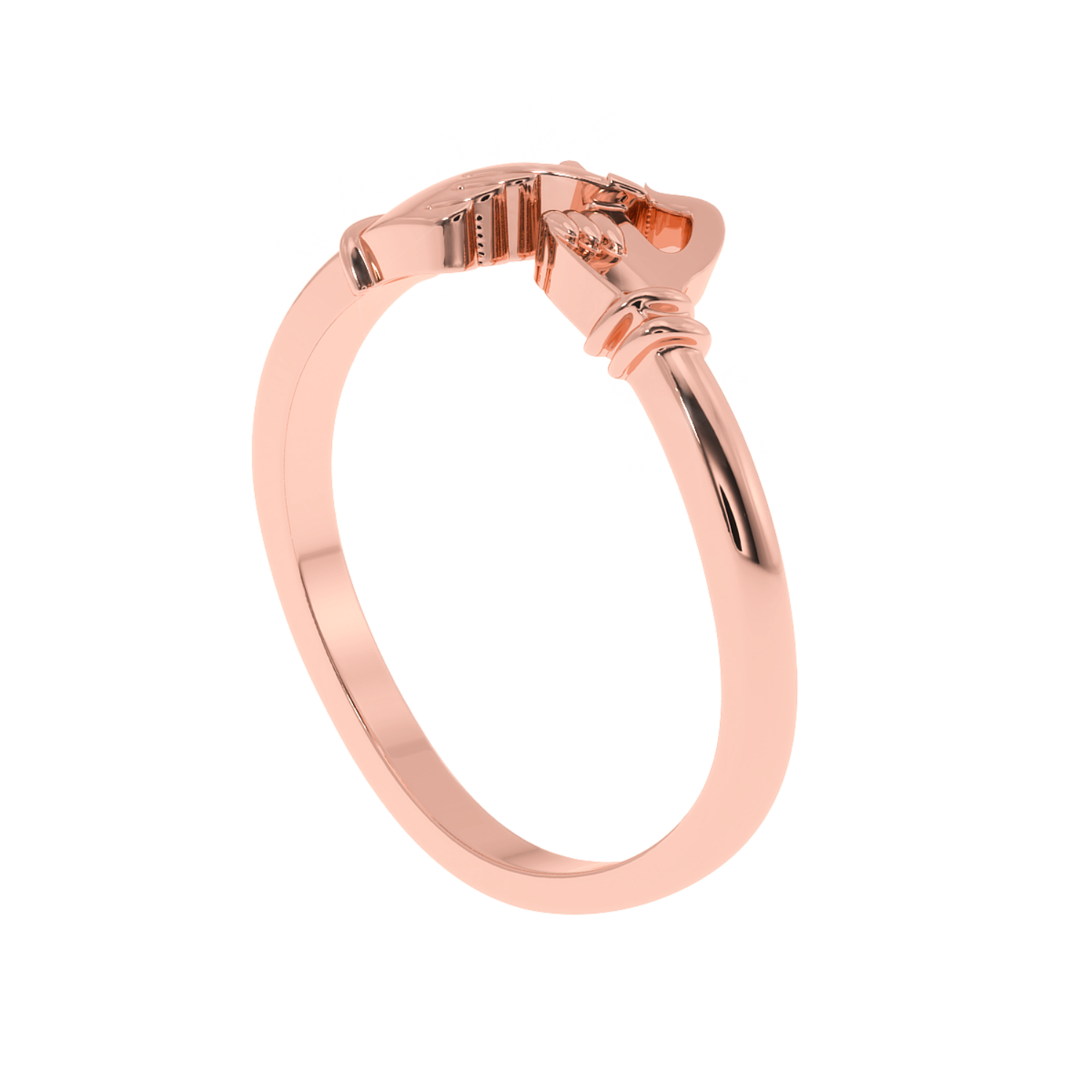 Solitairekart 14K Gold Studded Unbreakable Promise Band – 2.8g of Elegance