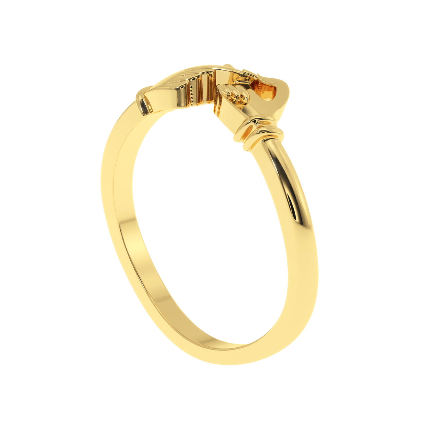 Solitairekart 14K Gold Studded Unbreakable Promise Band – 2.8g of Elegance