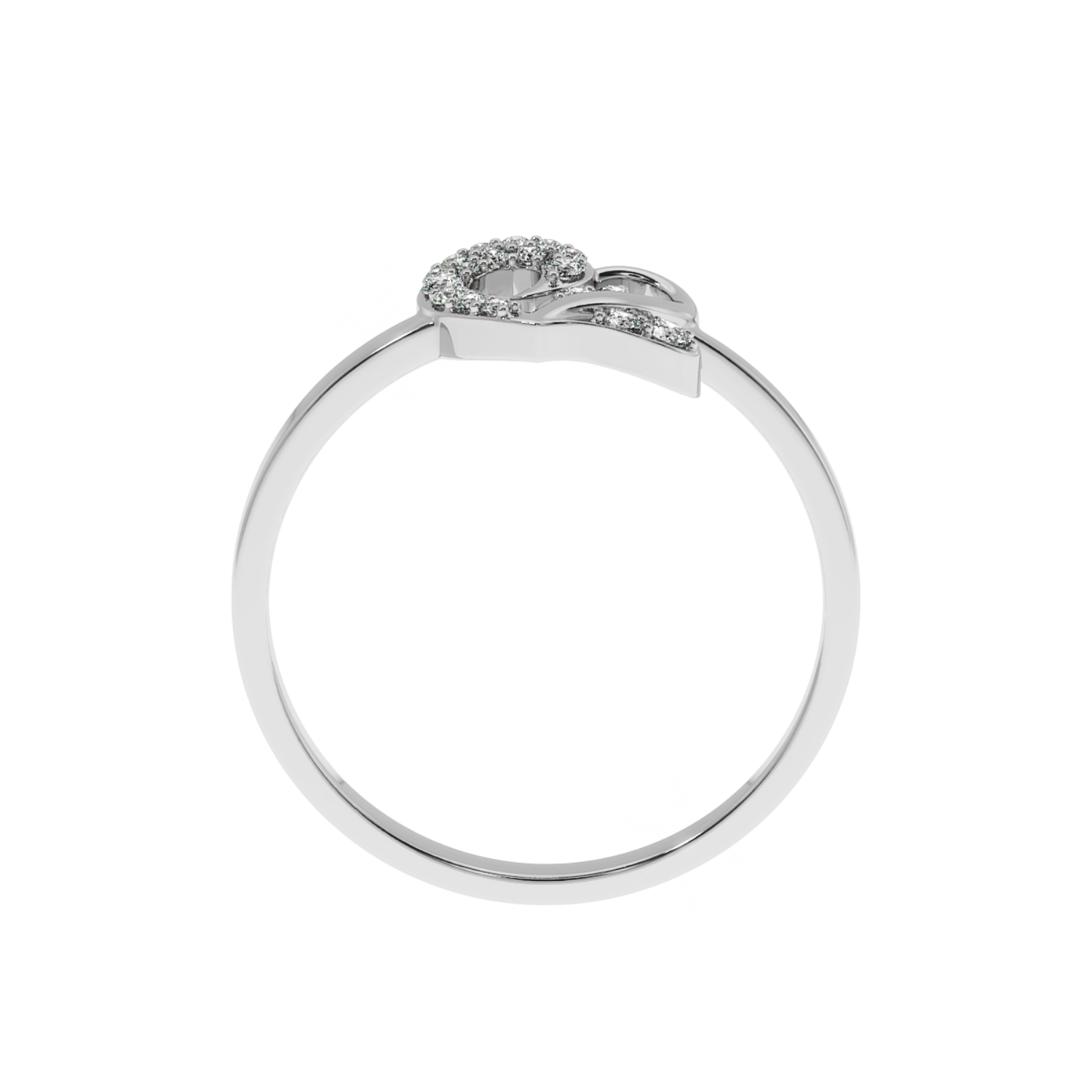 Shop Now  Intertwined Hearts Promise Ring | SolitaireKart