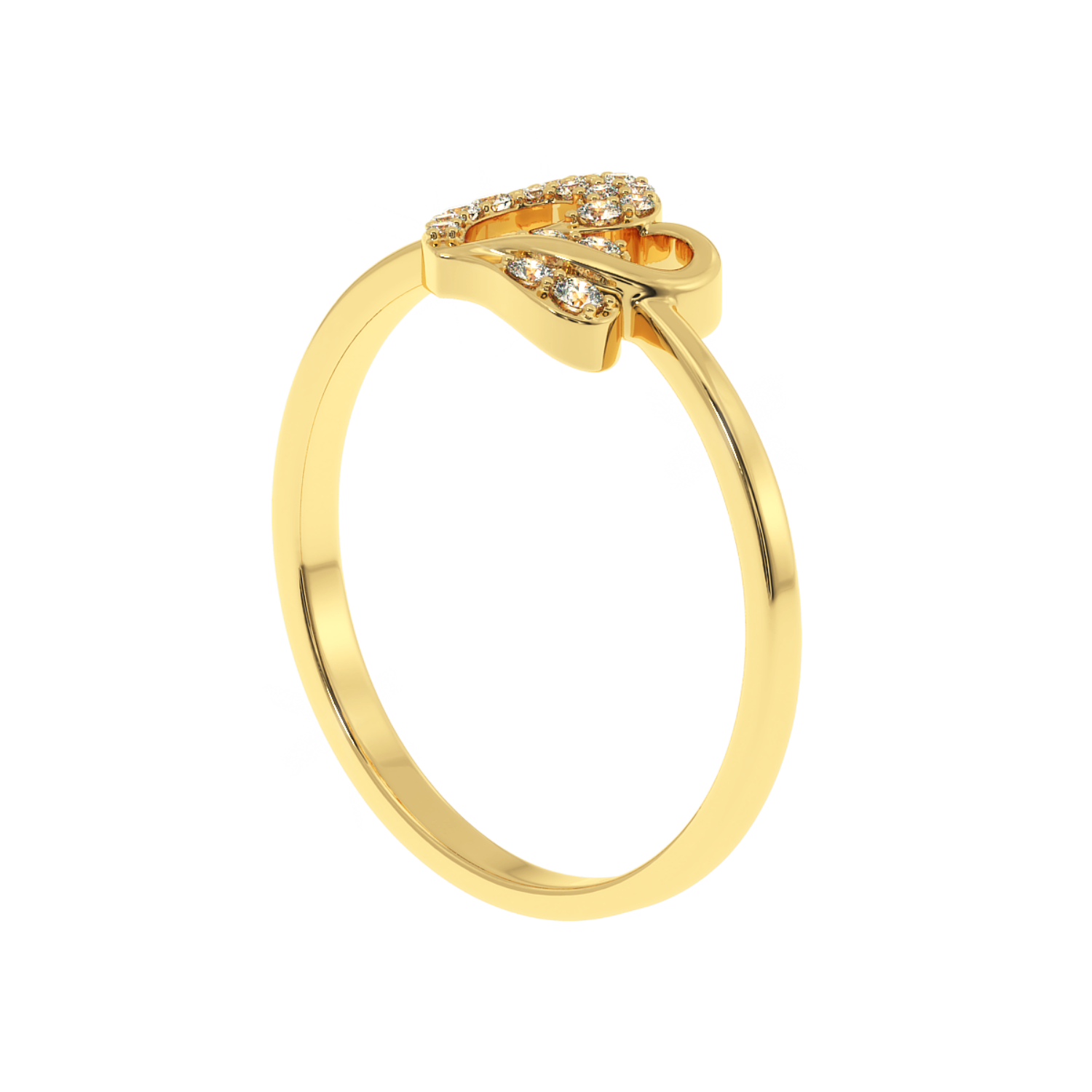 Shop Now  Intertwined Hearts Promise Ring | SolitaireKart