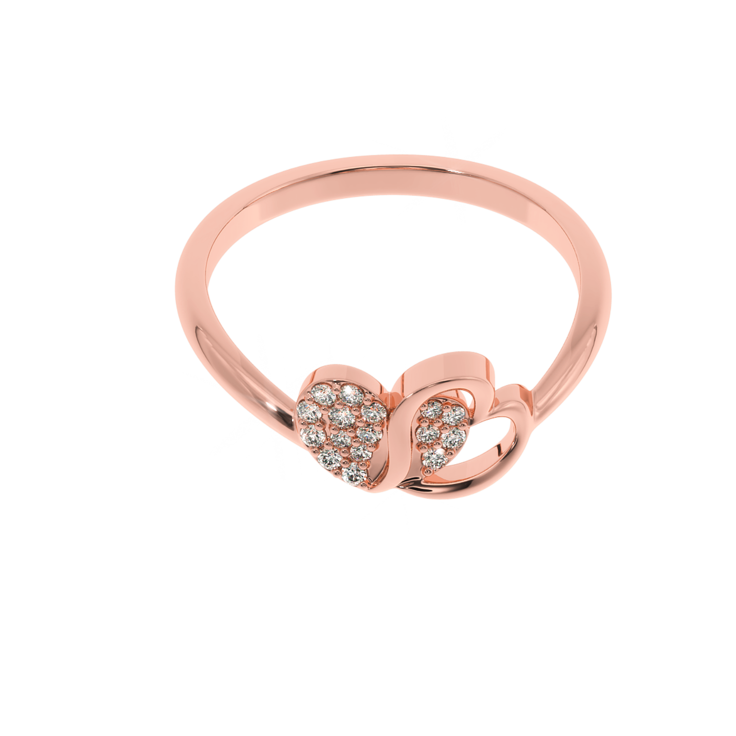 Buy Eternal Love & Heart Natural Diamond Ring |SOLITAIREKART