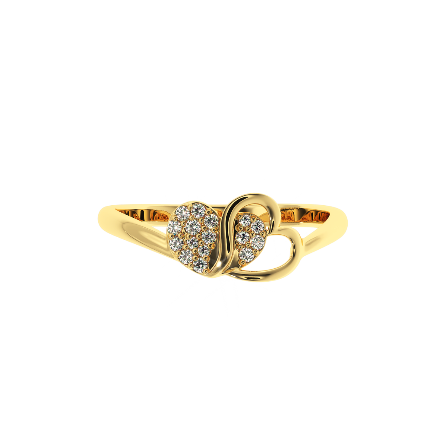 Buy Eternal Love & Heart Natural Diamond Ring |SOLITAIREKART