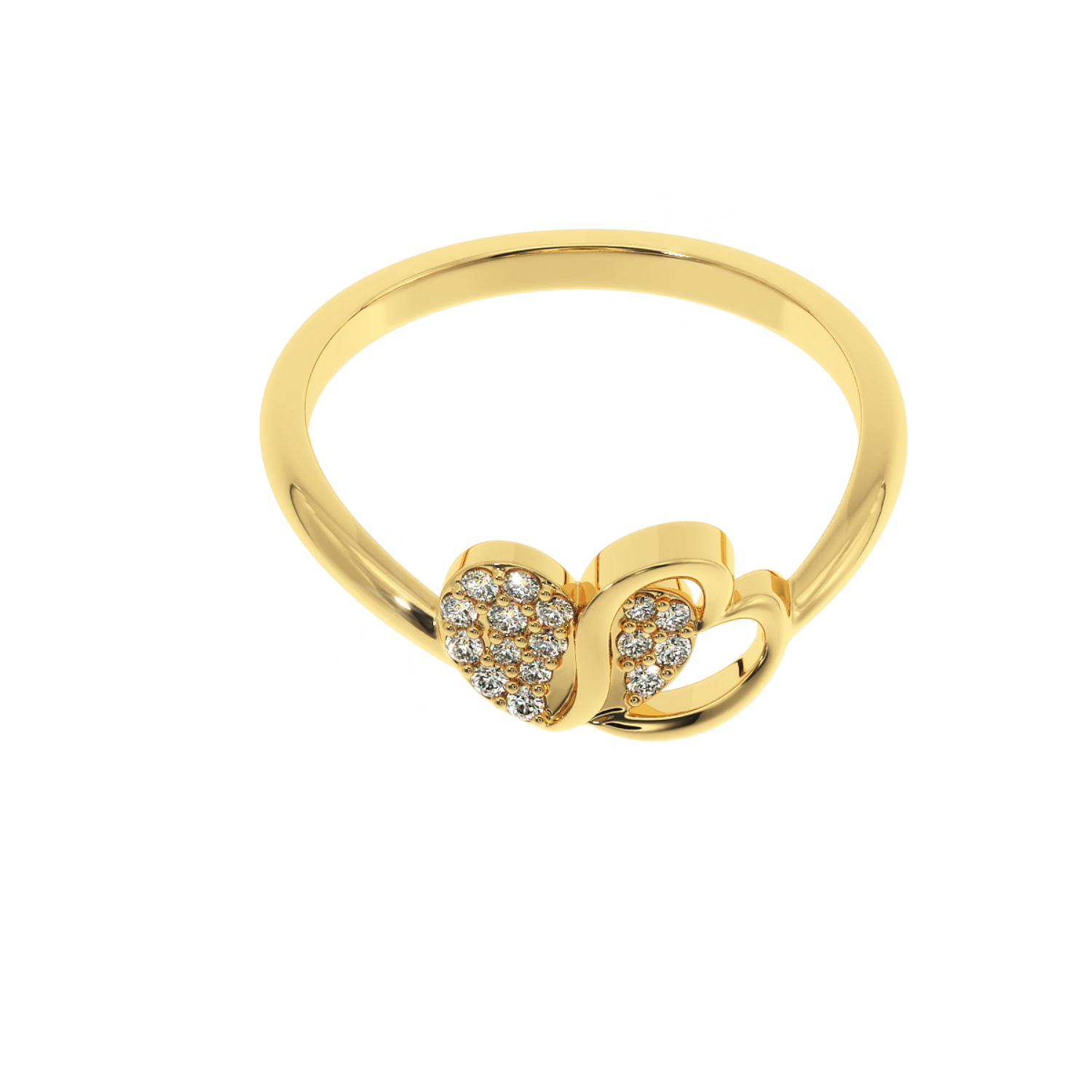 Buy Eternal Love & Heart Natural Diamond Ring |SOLITAIREKART