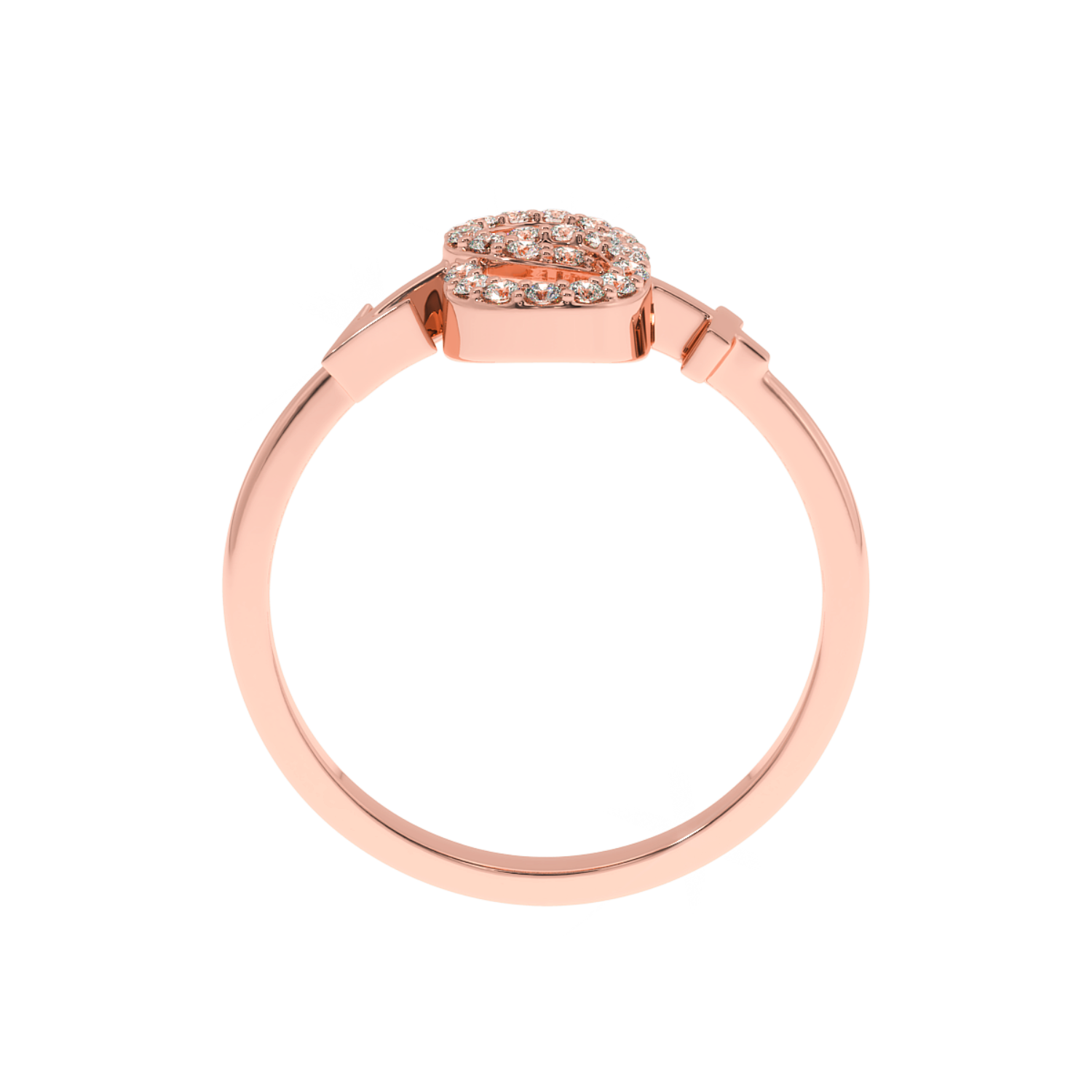 Solitairekart-0.18 CT Lab Grown Infinity Diamond Gold Ring