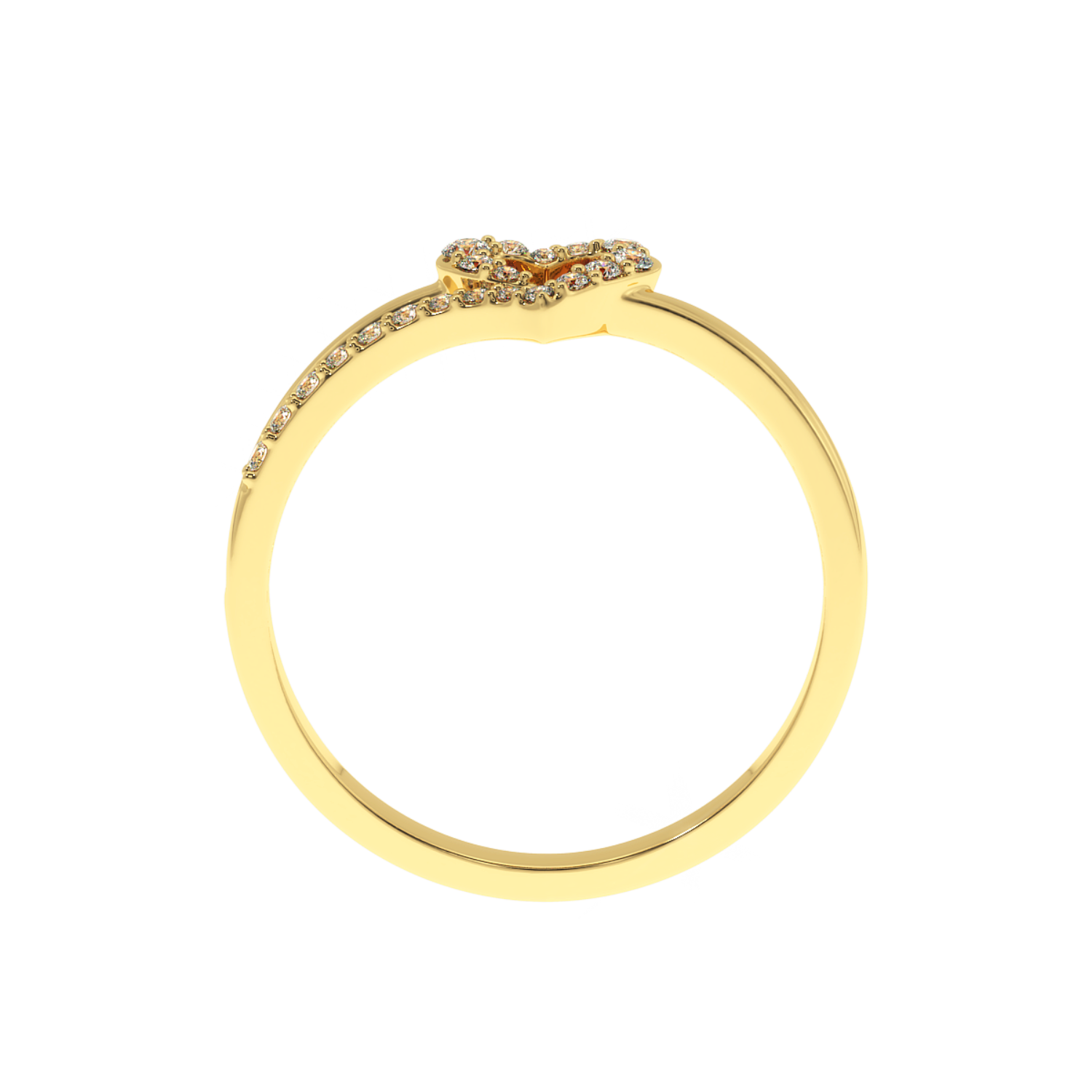 Buy Heart Wave Natural Diamond Ring | SolitaireKart