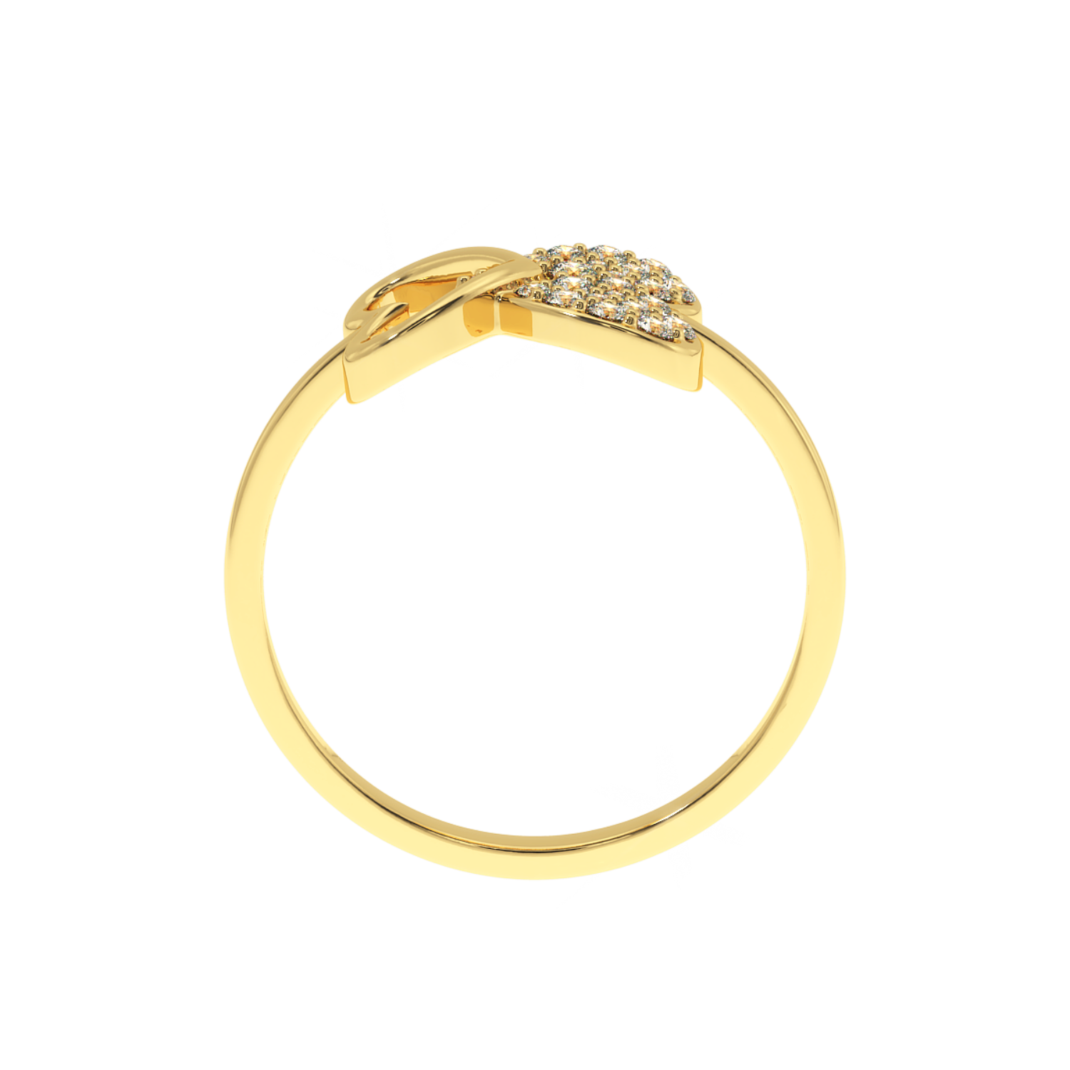 Buy Forever Bond Heart Ring Natural Diamonds |Solitairekart