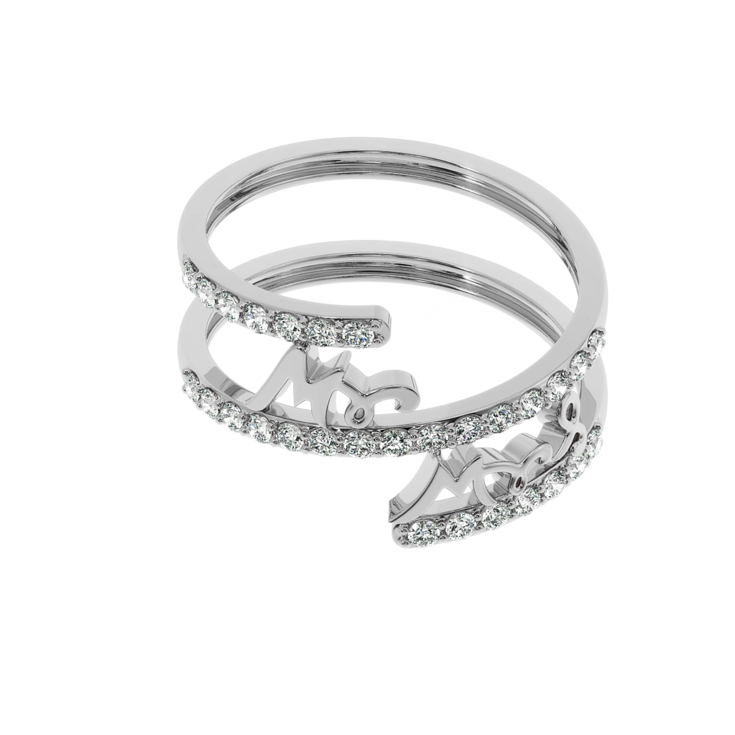 Solitairekart-0.41 CT Happily Ever After Lab Diamond Ring