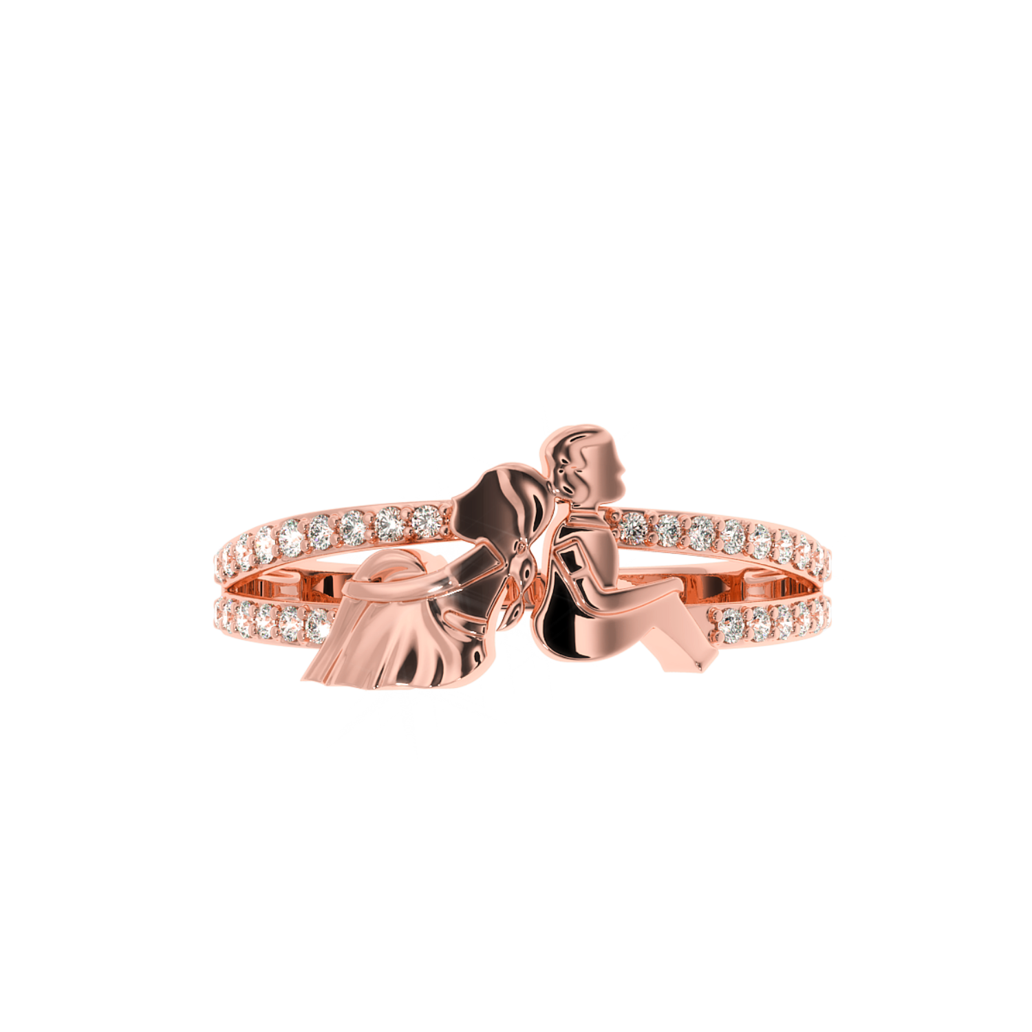 Shop Now Together Couple Ring Natural Diamond |Solitairekart