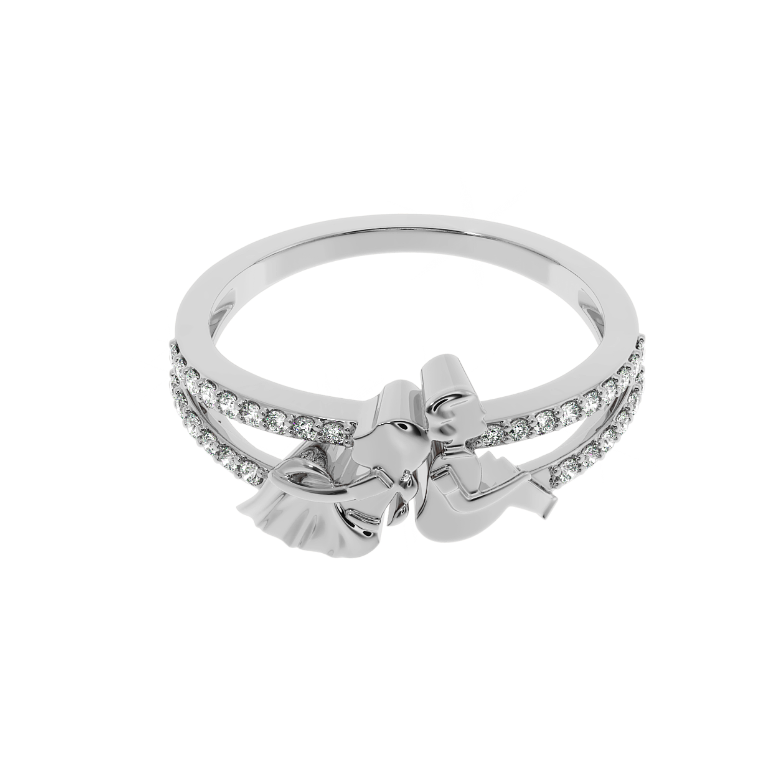 Shop Now Together Couple Ring Natural Diamond |Solitairekart