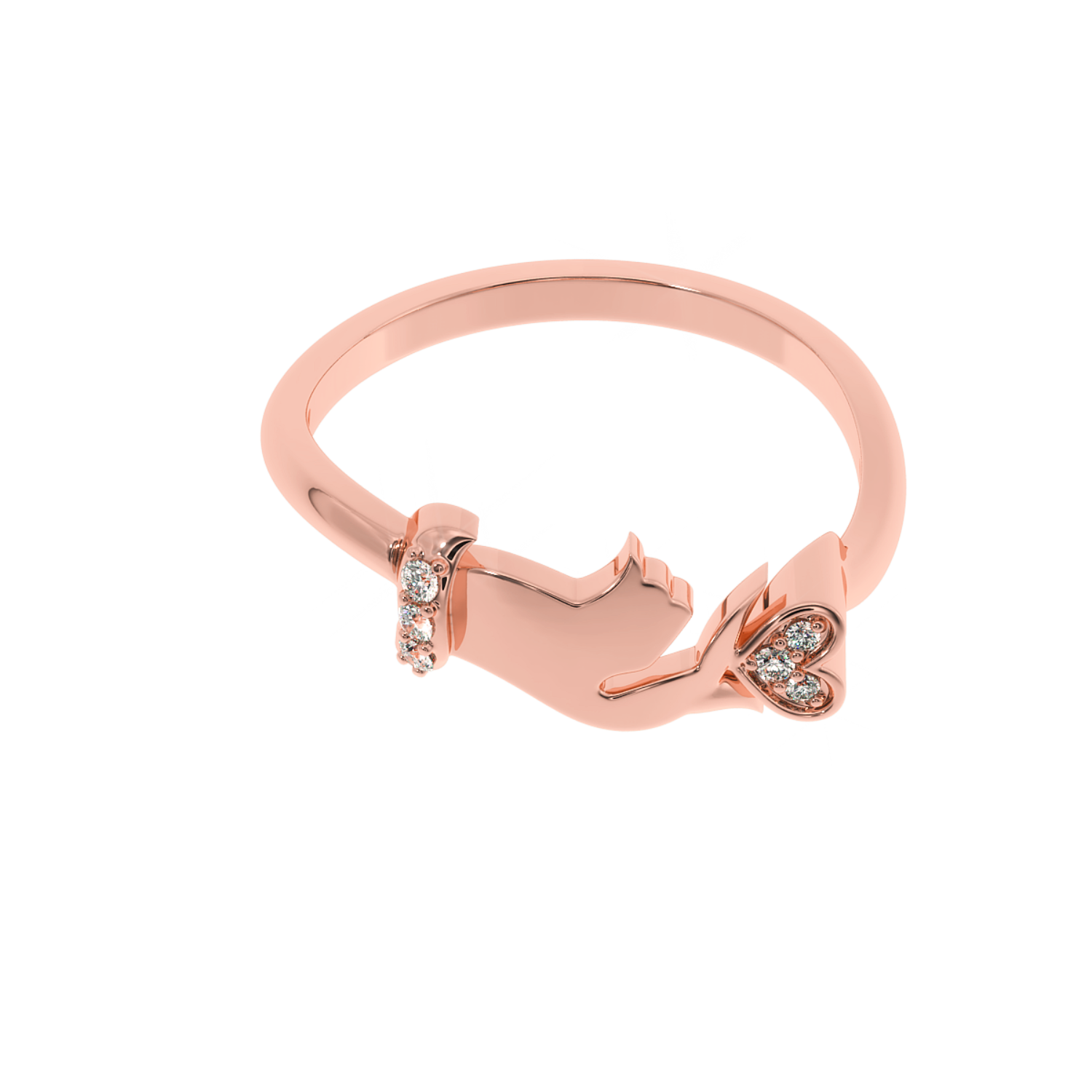 Buy Pawprints of Love Natural Diamond Ring | Solitairekart