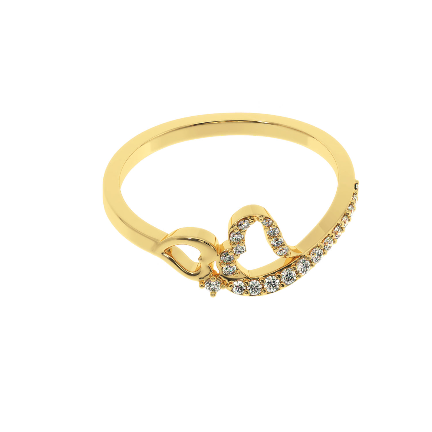 Buy My Heart Promise Ring Natural Diamonds | Solitairekart