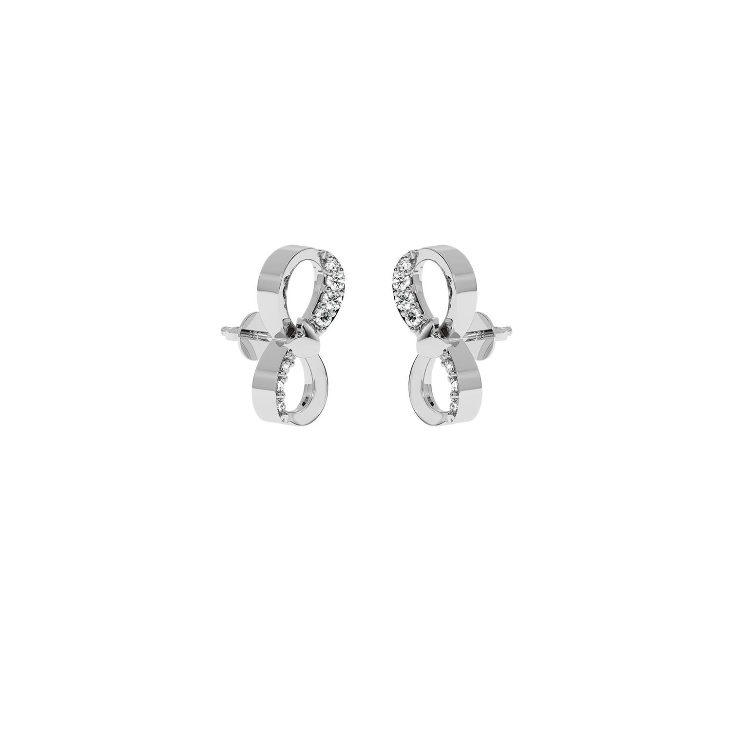 0.13 CT Infinity Loop Lab Diamond Earrings | Chic Gift Idea