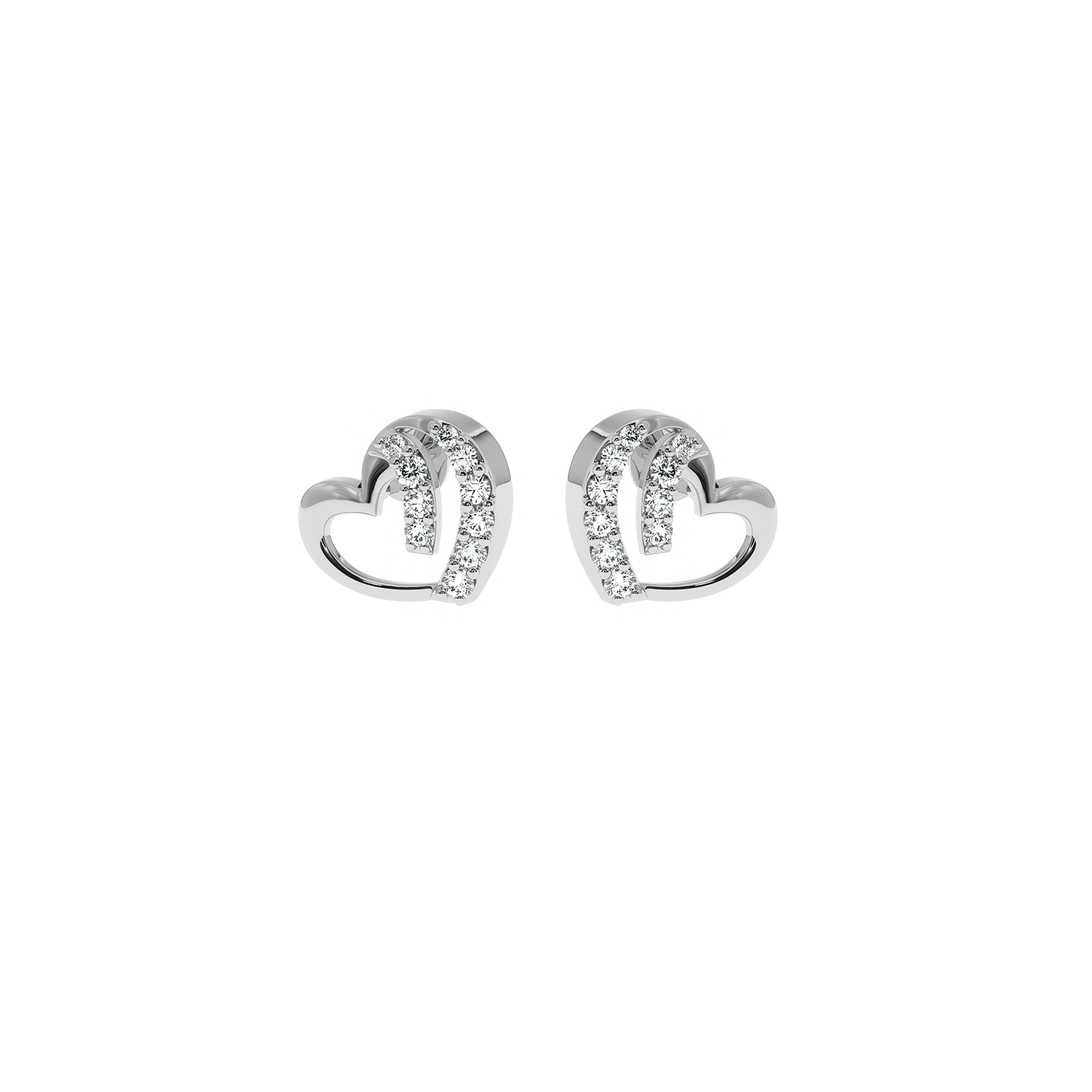 Solitairekart – 0.18ct Lab Diamond Entwined Love Earrings